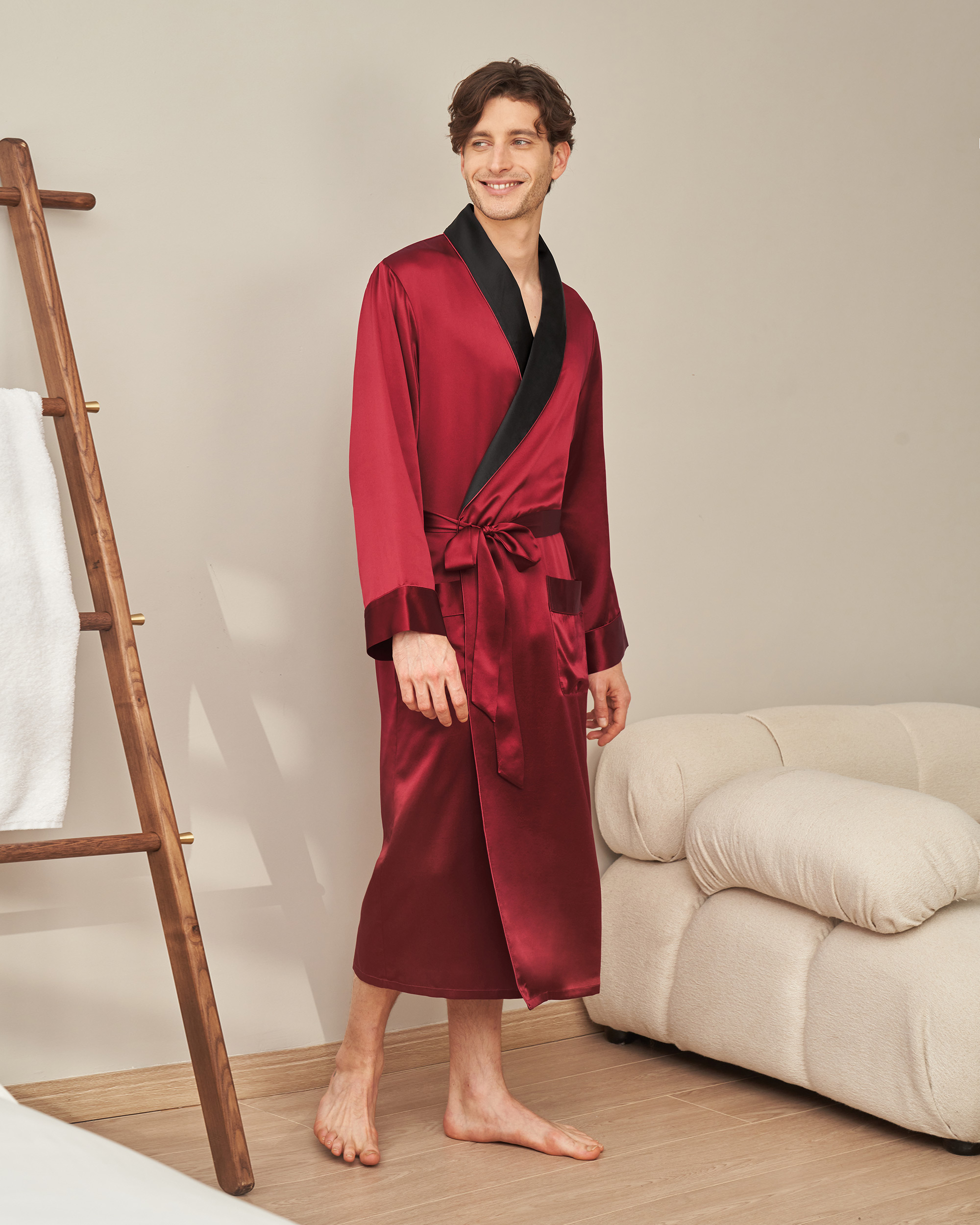 Silk Mens Robe At Affordable Price 100 Pure Mulberry Silk Comfortable