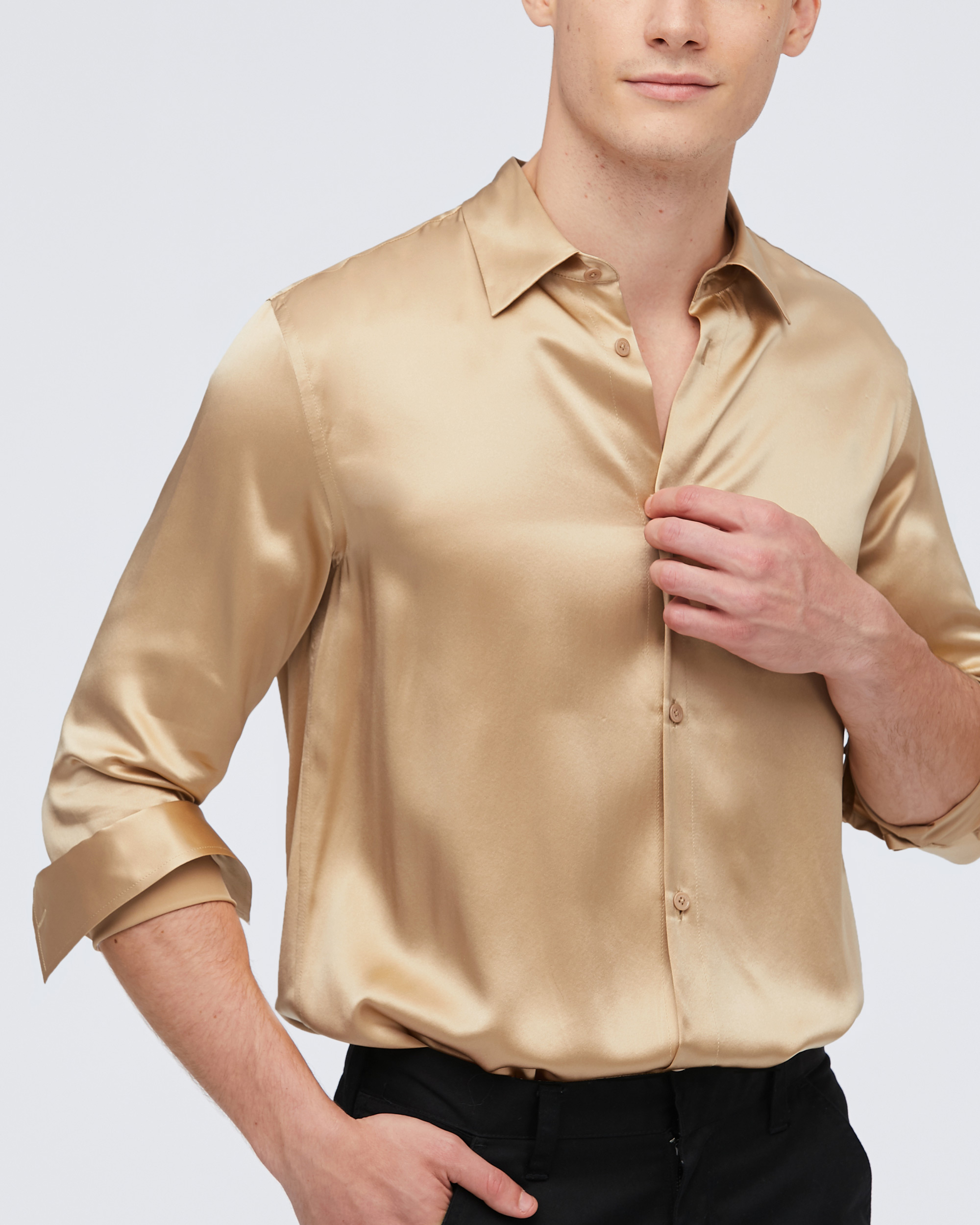 Men's Silk Shirts Luxurious and Comfortable