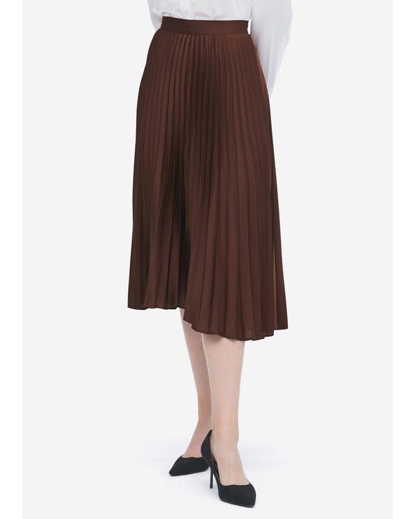 Exquisite Pleated Silk Skirt