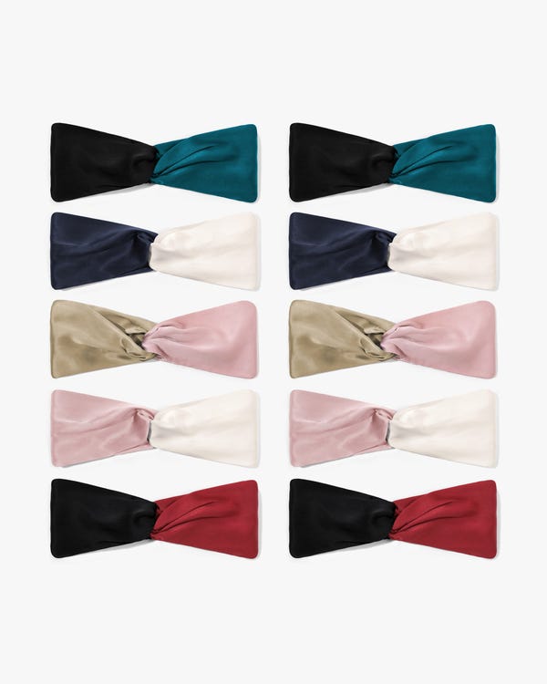Silk Headband With Contrast Color