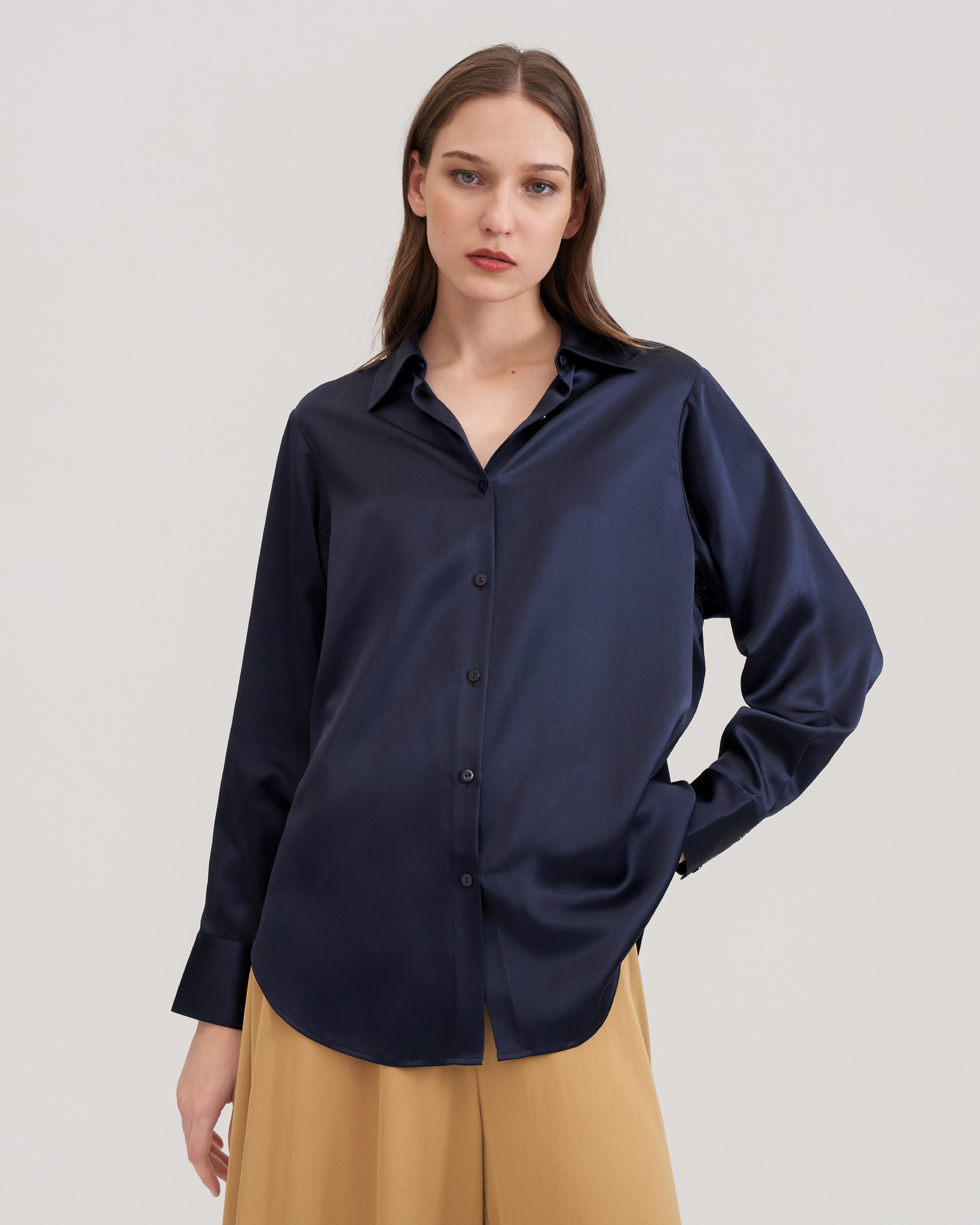 LILYSILK Chemisier En Soie Chemise Lotus En Soie Oversize - LILYSILK - Modalova