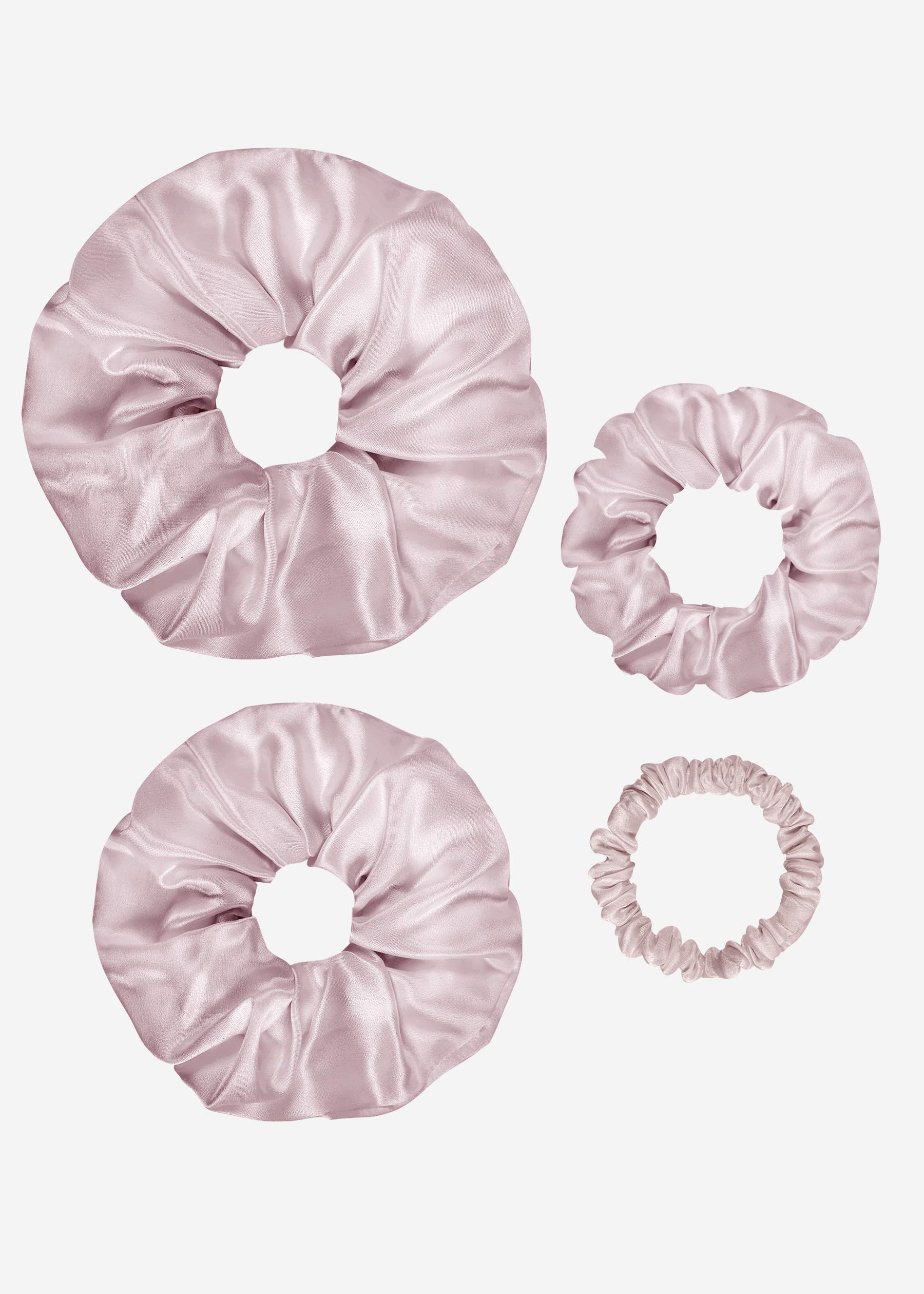 LILYSILK 4er Pack Seiden Haargummi Altrosa Deutschland 100% Naturseide