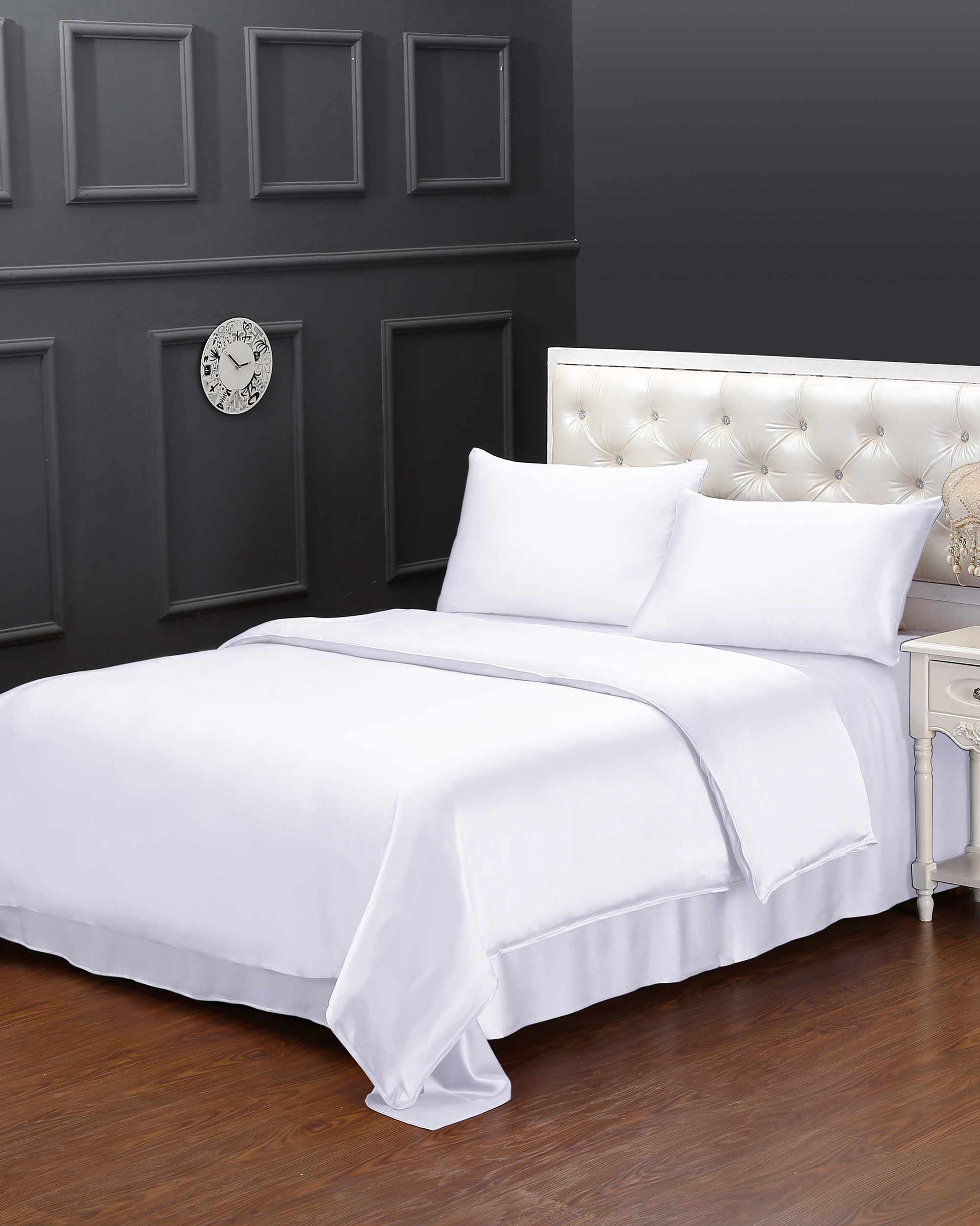 100 Pure Silk Bed Set Queen, King Bedding Sets