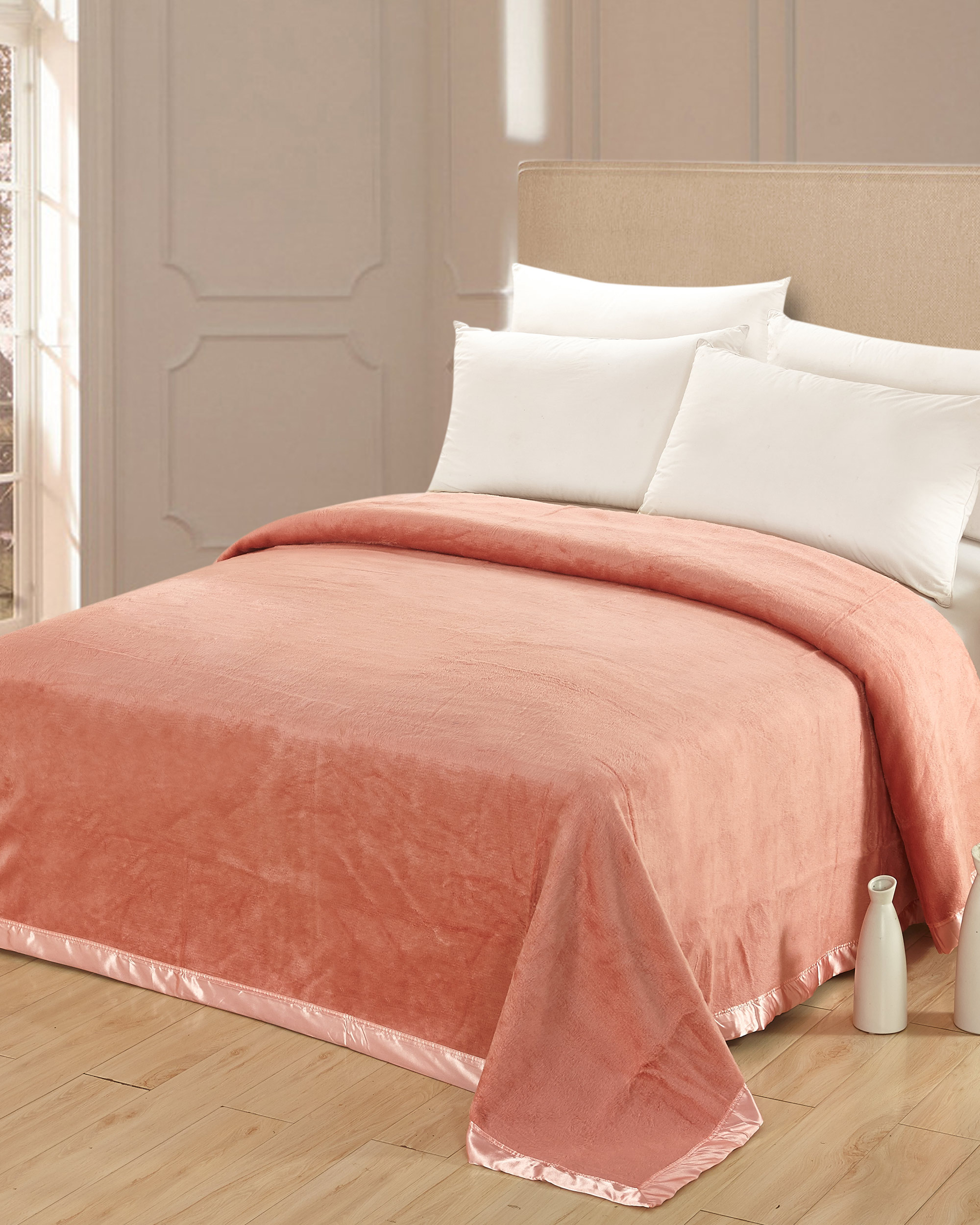 Beste Seide Satin Blanket Rosa 200X230Cm Haaren Und Haut Pflege