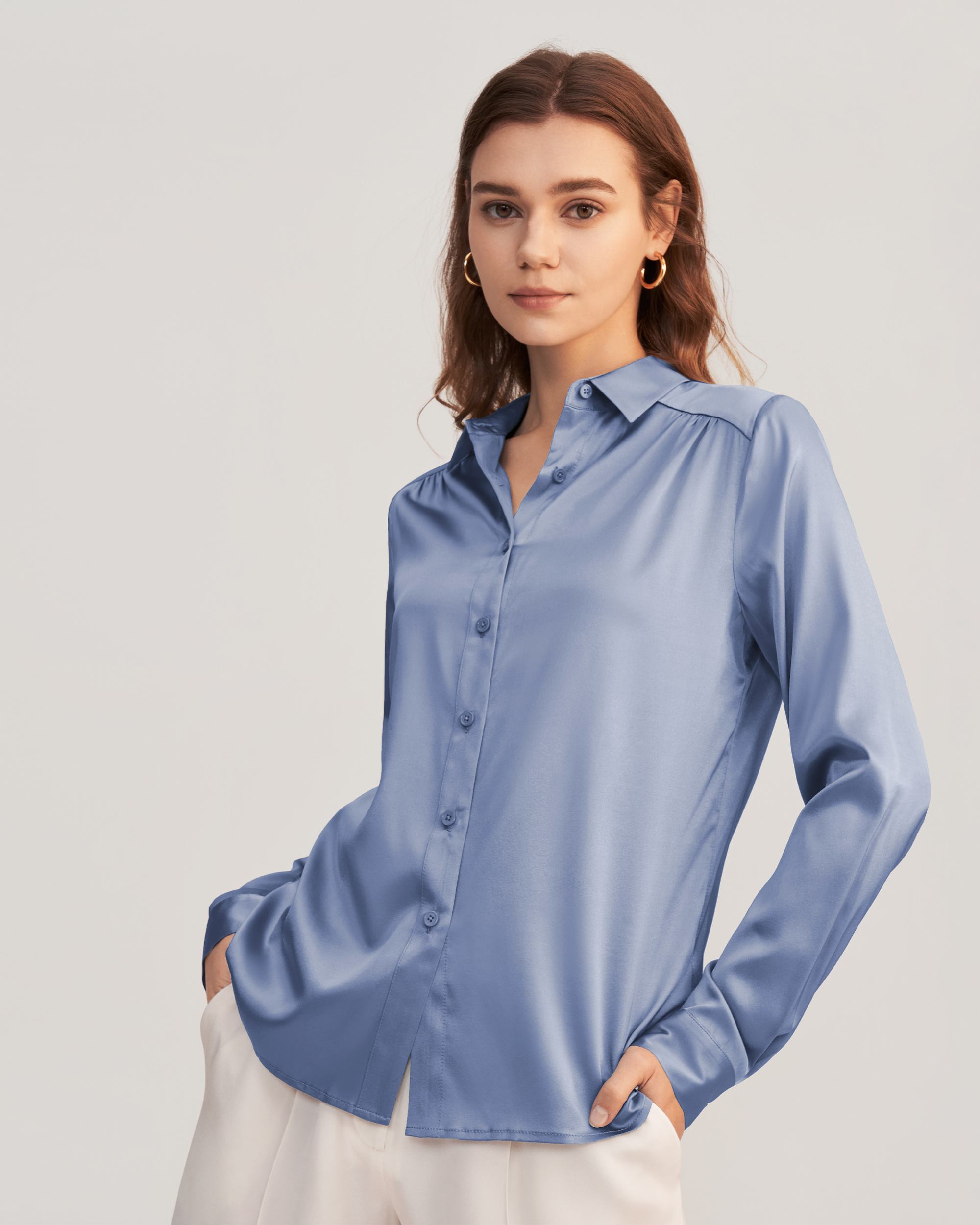 LILYSILK Chemise en soie M - LILYSILK - Modalova