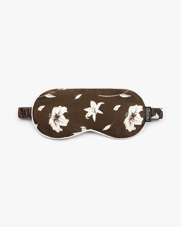 Exquisite Lily Print Sleep Mask