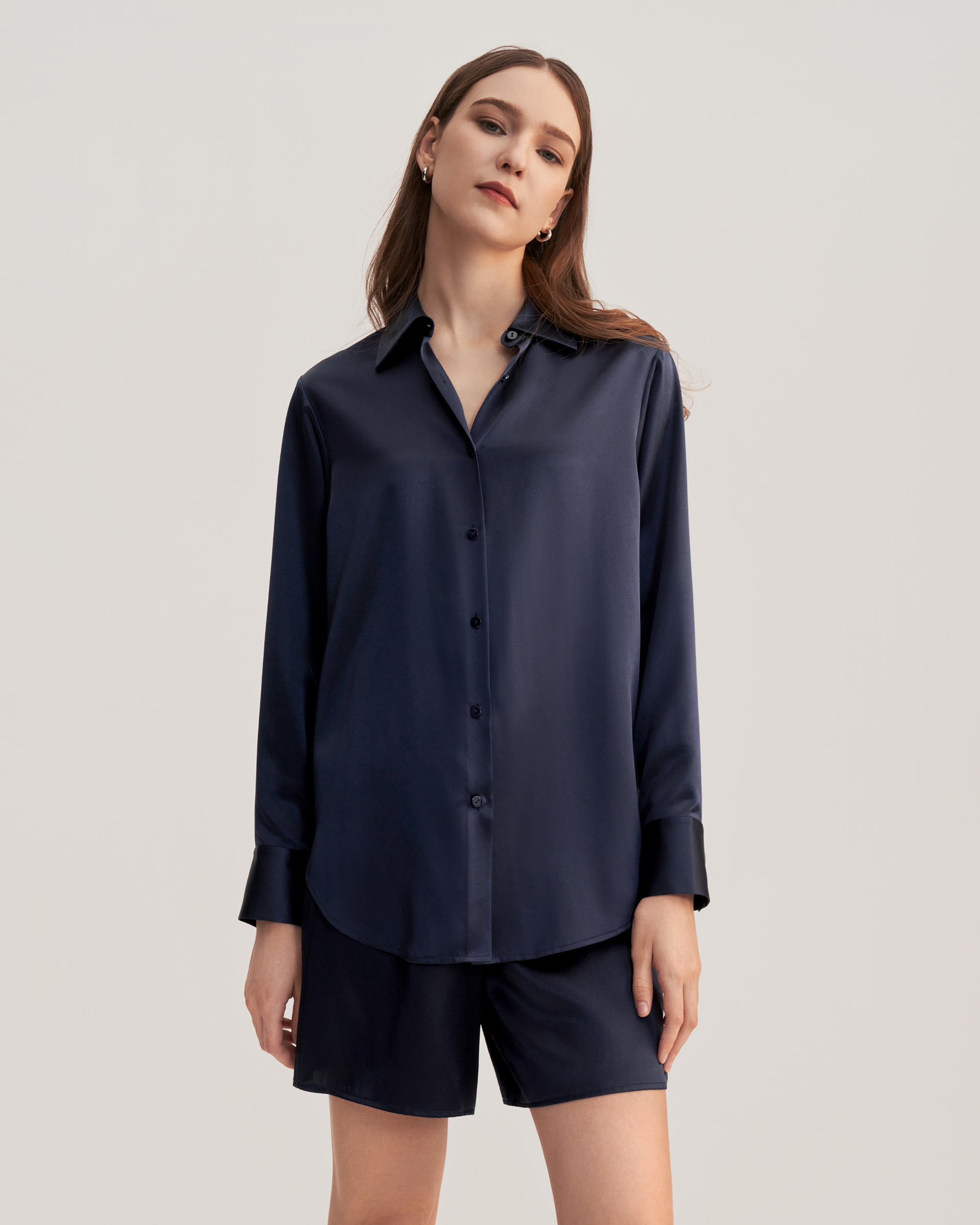 silk pajama shirt