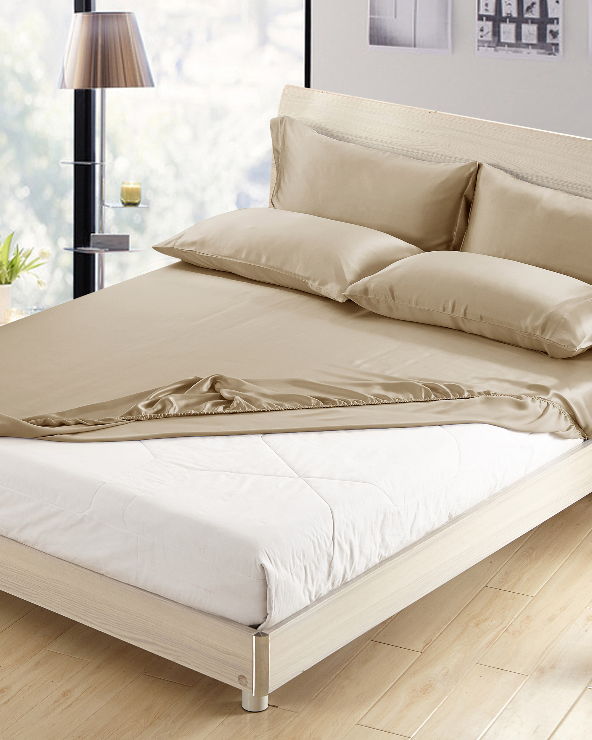 LILYSILK Silk Bedding Coffee UK Pure Silk Luxury Silk Bed Set King