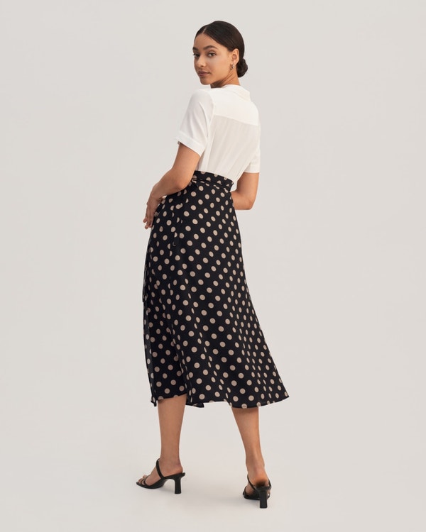Casual Polka Dot Printing Skirt