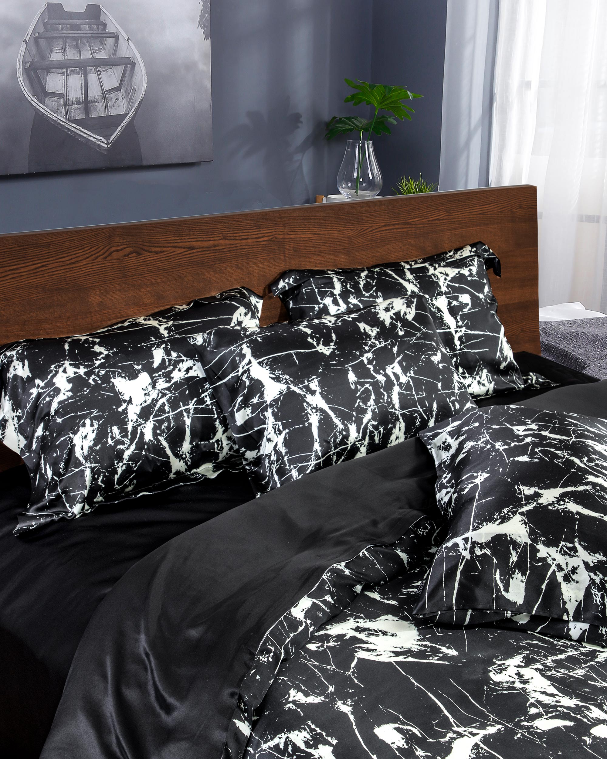 100 Pure Silk Bed Set Queen, King Bedding Sets
