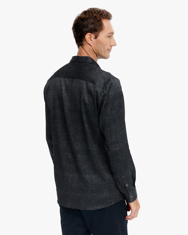 Spezielles Muster Premium Seide Herren Hemd gray-w01 L-hover
