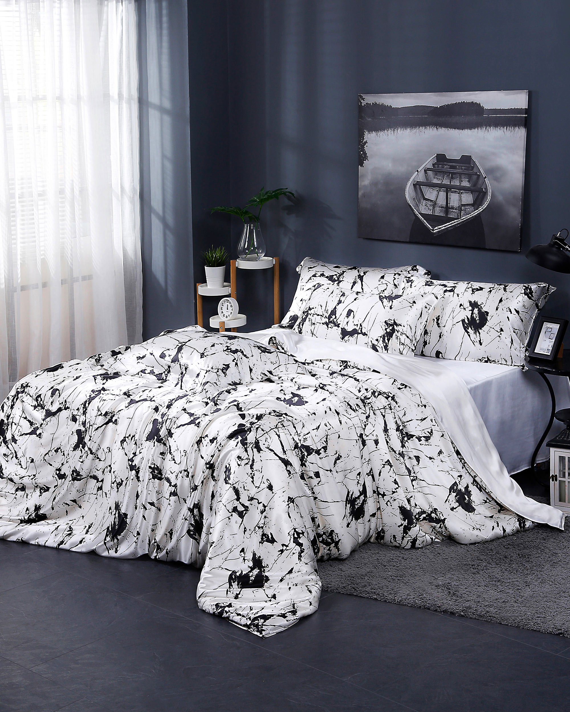 100 Pure Silk Bed Set Queen, King Bedding Sets