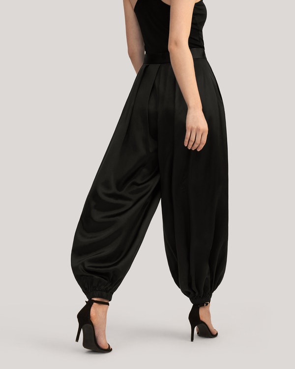 Nerium Silk Pleated Relaxed Pants