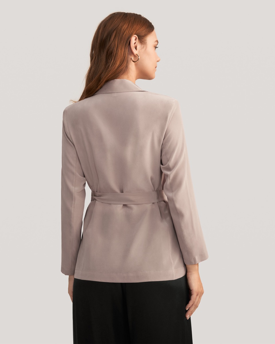 Silk best sale blazer women