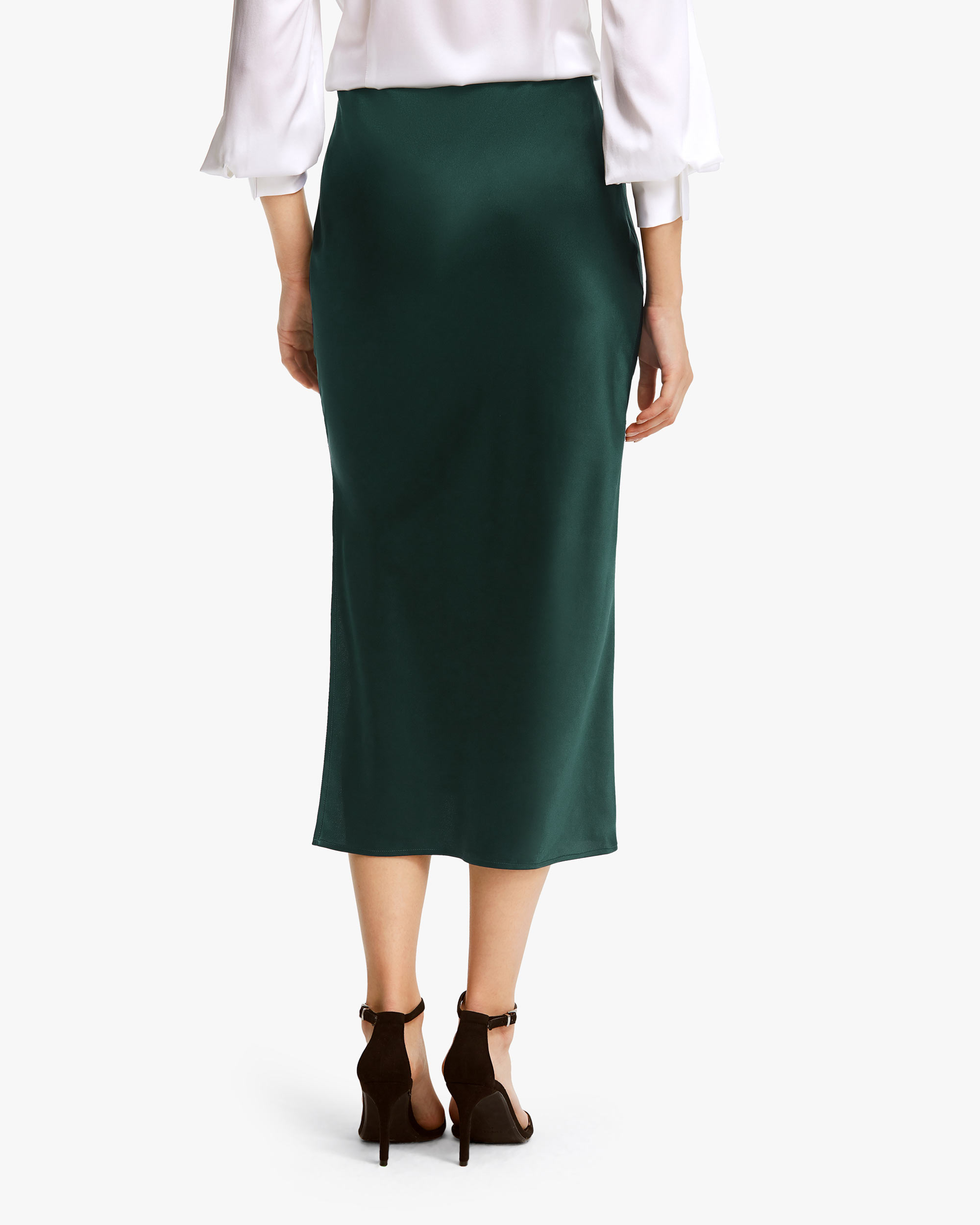 Silk midi deals skirt quality