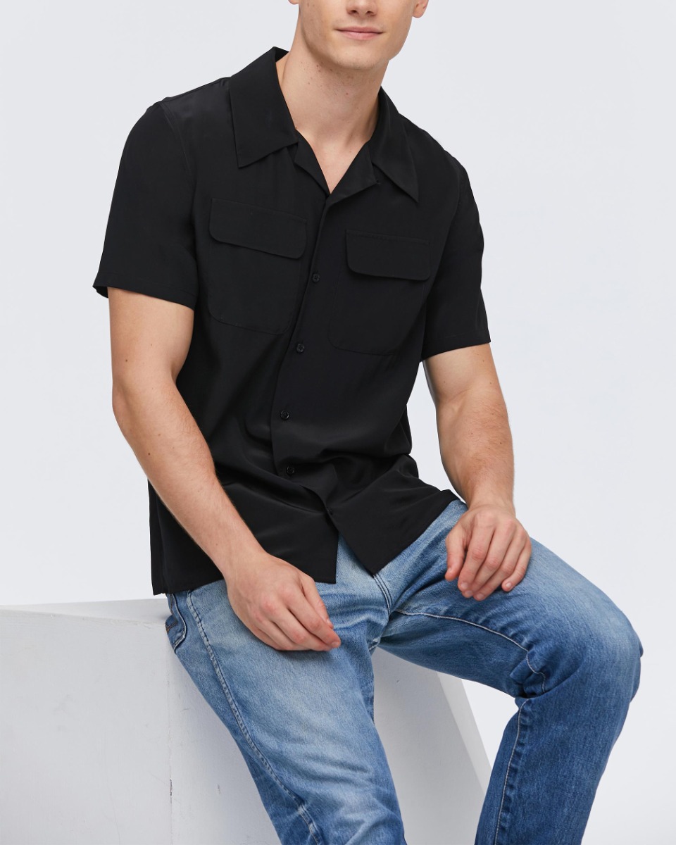 Monogram Silk Short-Sleeved Shirt - Men - Ready-to-Wear