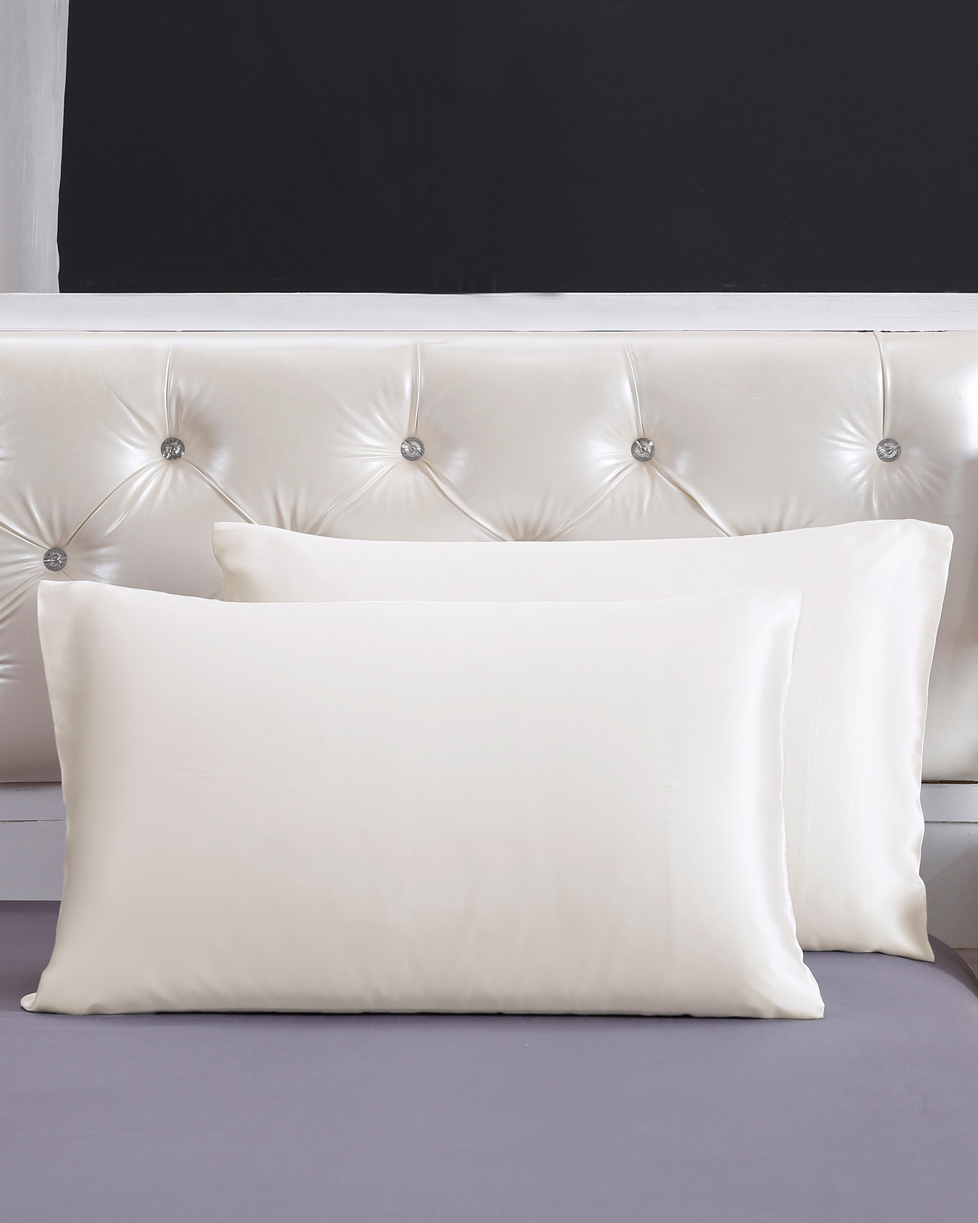 LILYSILK Best Silk Pillowcase Adult White Pure Silk Terse Style Envelope Closure At The Side Queen