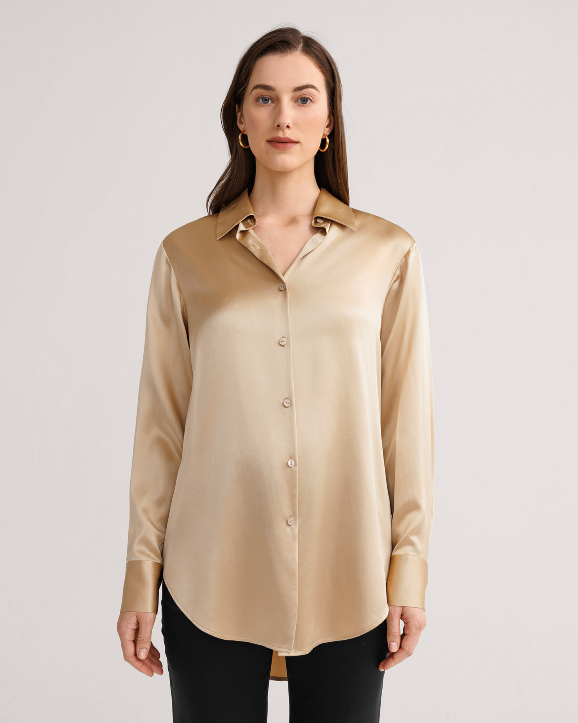 LILYSILK Chemise En Soie Style Surdimensionné 100% Soie Super Doux Chemises S - LILYSILK - Modalova