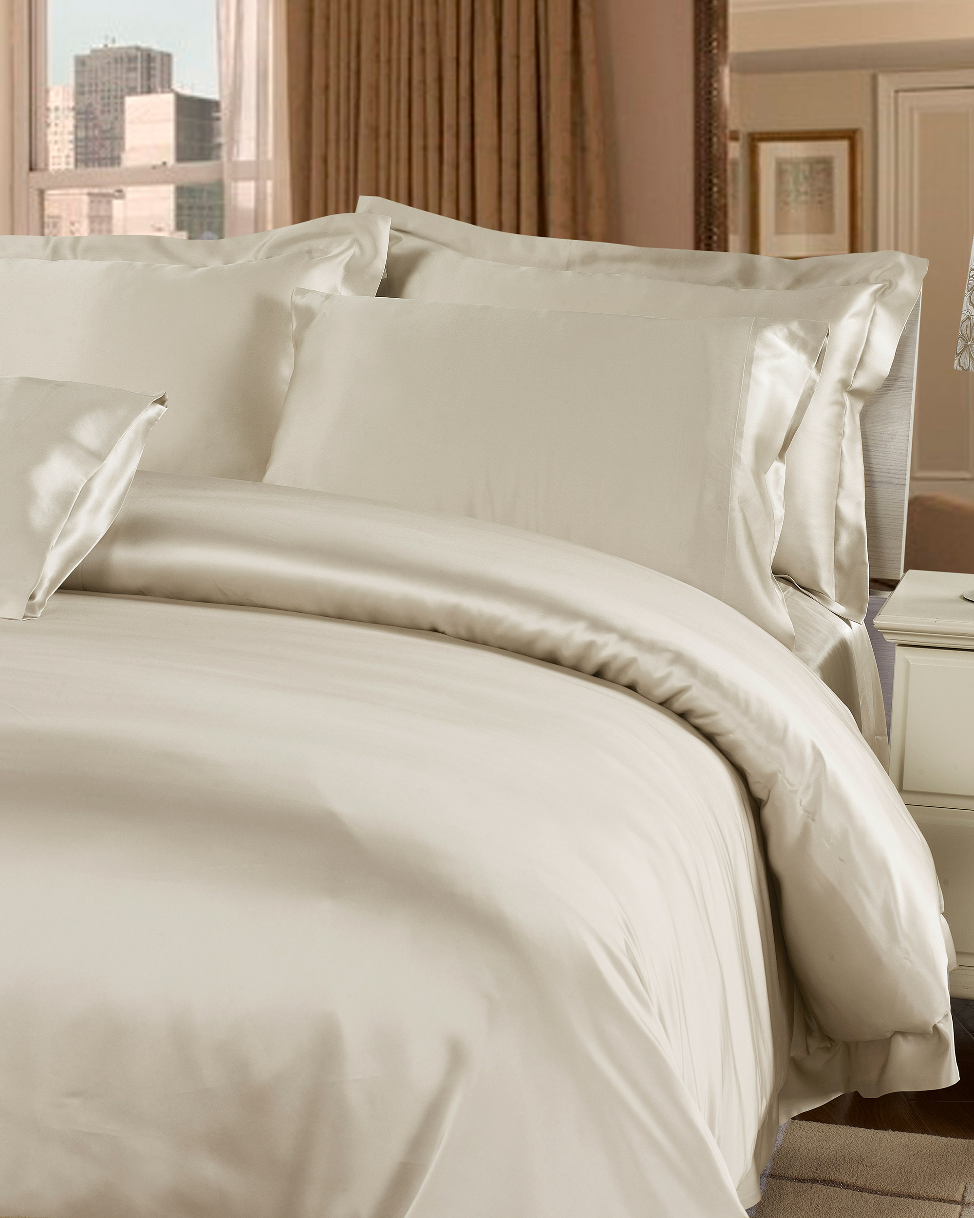 100 Pure Silk Bed Set Queen, King Bedding Sets