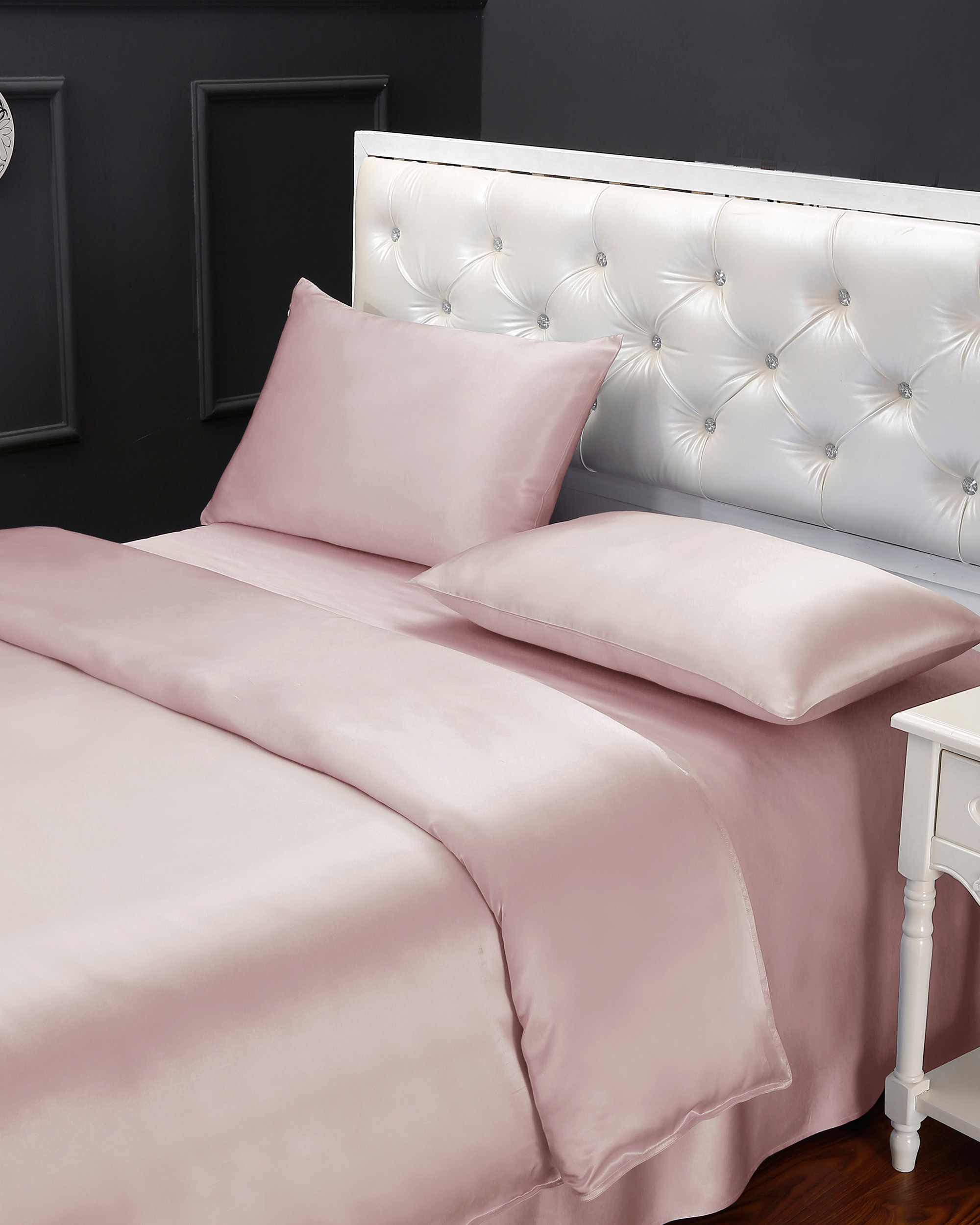 LILYSILK Seide Bettwäsche Set Hygroskopisch Deutschland Altrosa 240x220cm + 2x 80x80cm