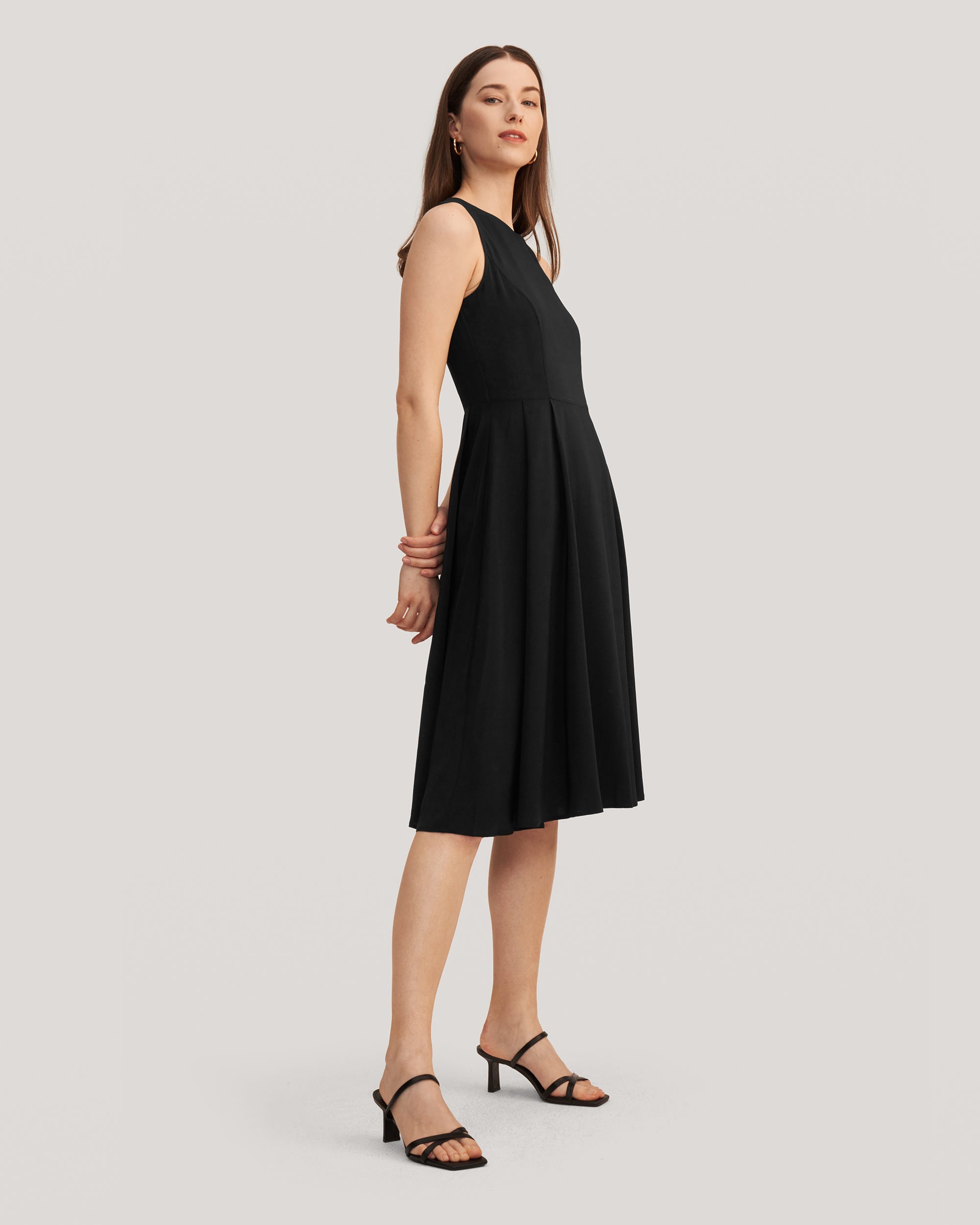 Petite Robe Vintage Col Rond Soie - LILYSILK - Modalova