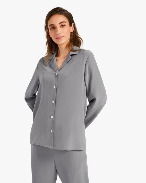 Conjunto de Pijamas Seda Conciso para Mujer