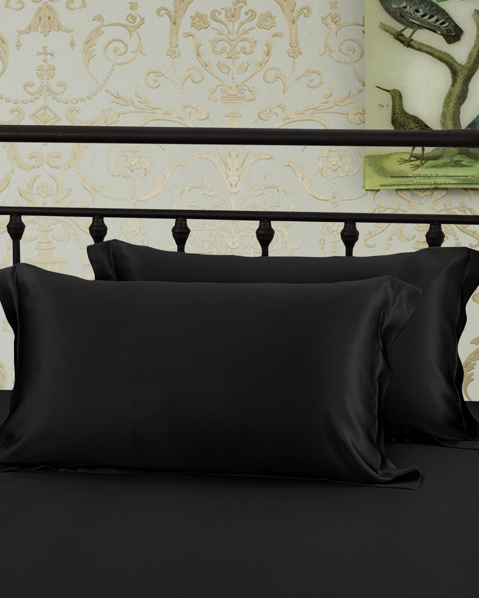 LILYSILK Seiden Kissenbezug Schwarz Deutschland 100% Reine Seide 25 Momme Leicht Und Atmungsaktiv Kopfkissenbezüge 40X80Cm