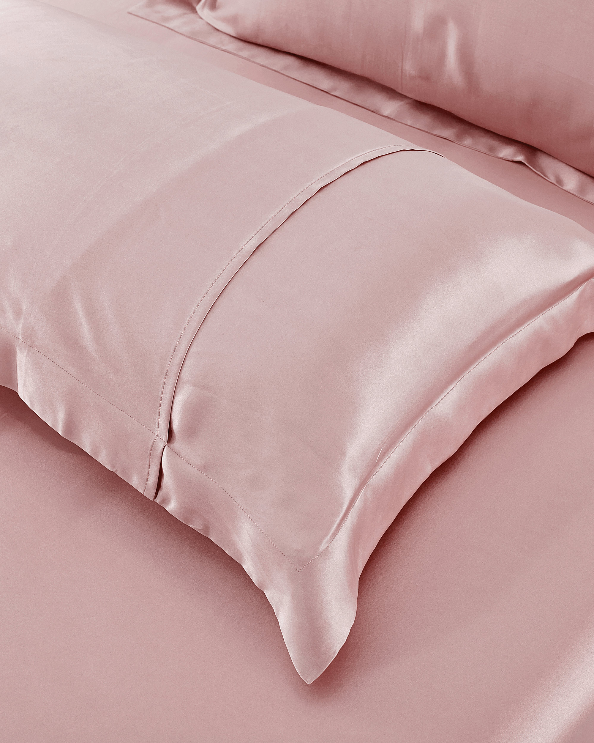 LILYSILK Silk Pillowcase Pink UK 100% Grade 6A Silk For Deeper Sleep And Relaxation Mulberry Silk Pillowcase King (50 x 90cm)