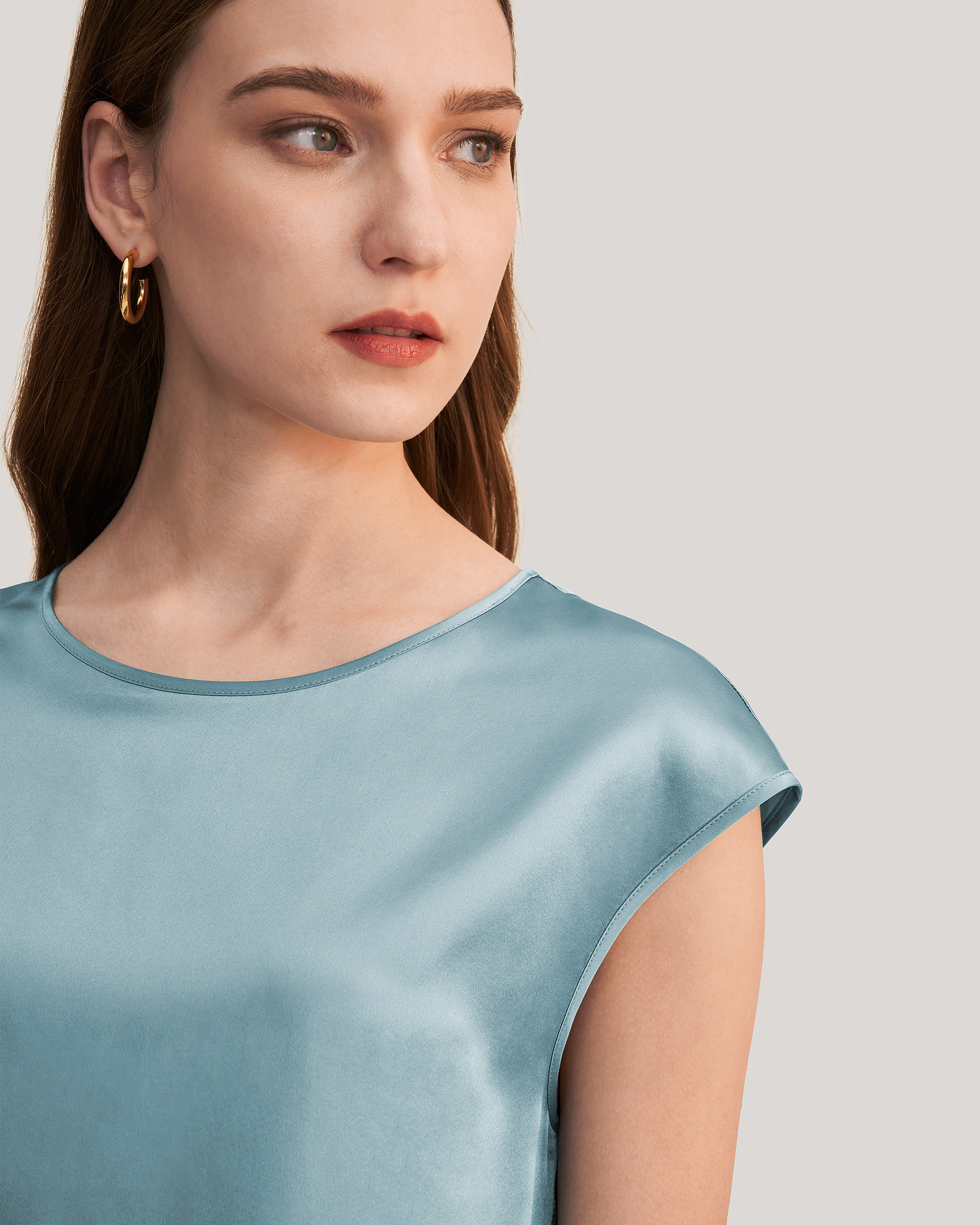 LILYSILK chemise en soie Tee Shirt Simple Manches Courtes Soie - LILYSILK - Modalova