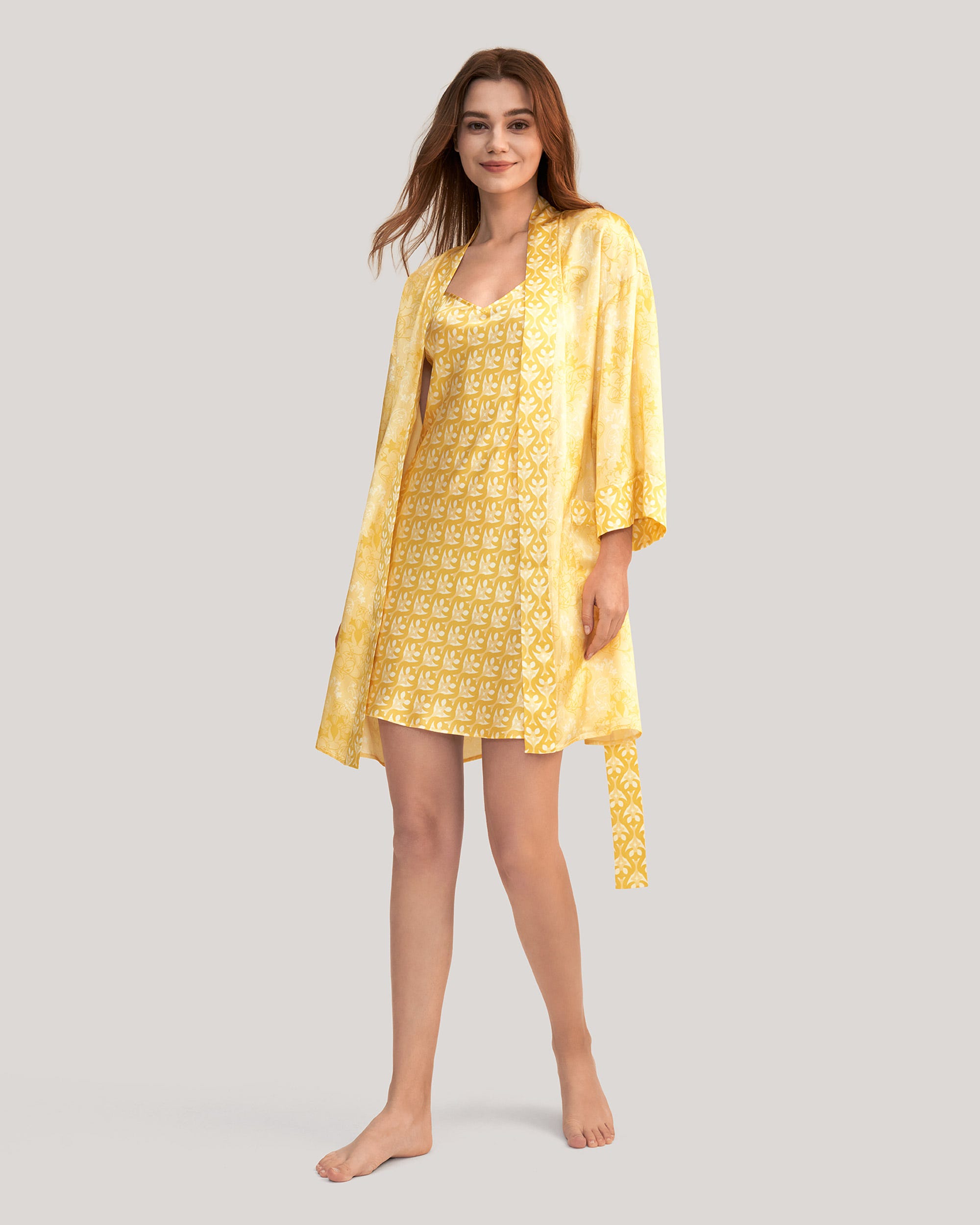 Women's Silk Robe and Dressing Gown Set At Lilysilk UK