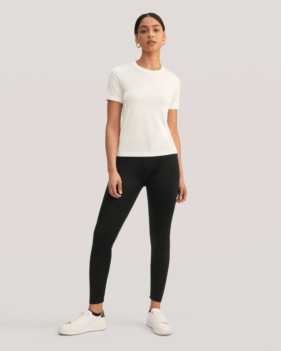 Silk knit t sales shirt