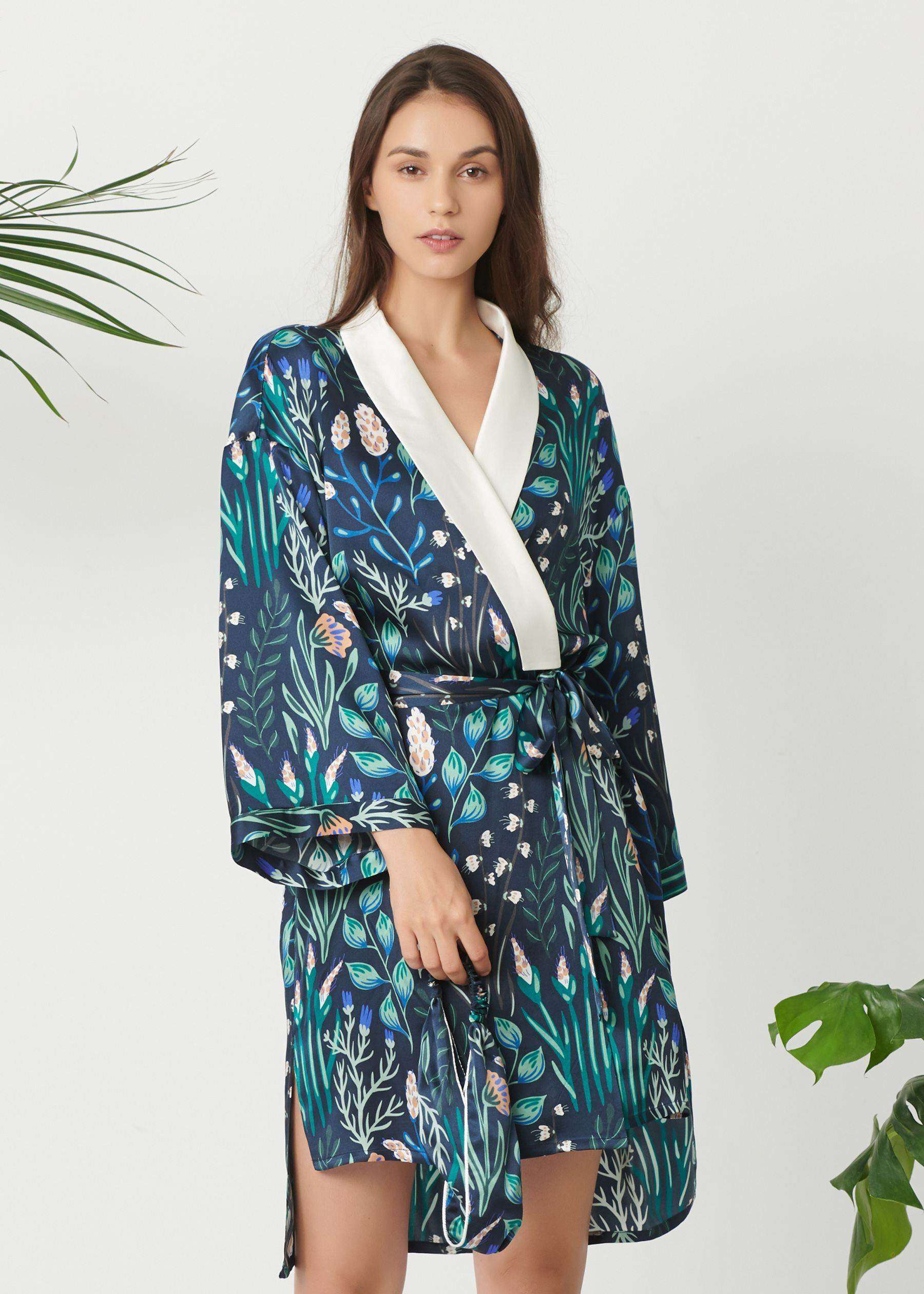 womens floral dressing gown