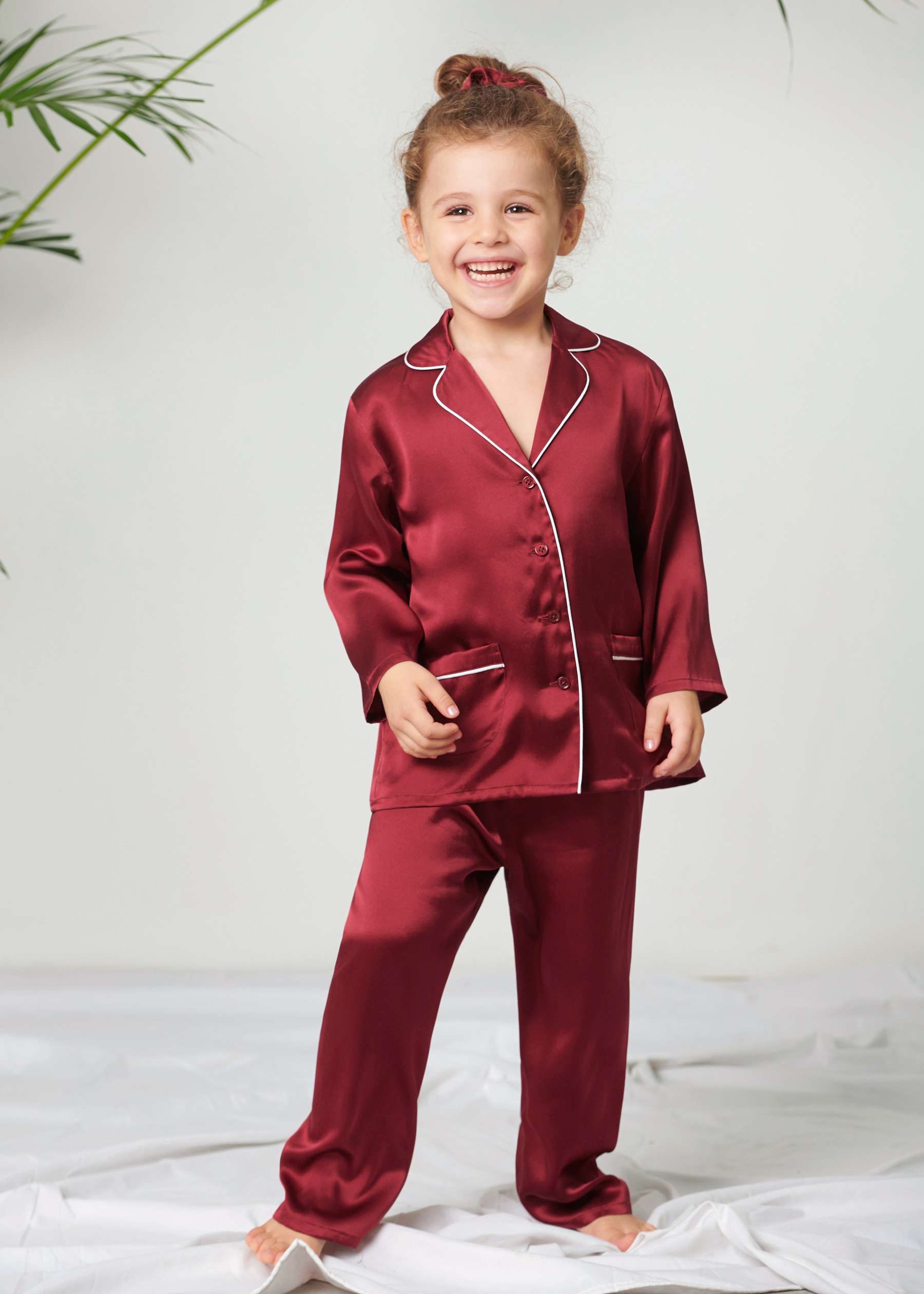 matching silk pajamas
