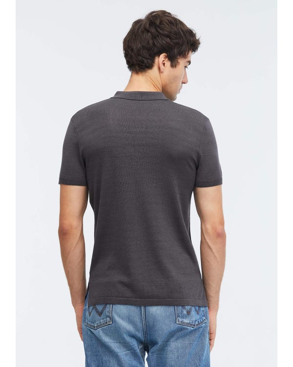 Polo Soie Confortable Homme Dark Gray M-hover