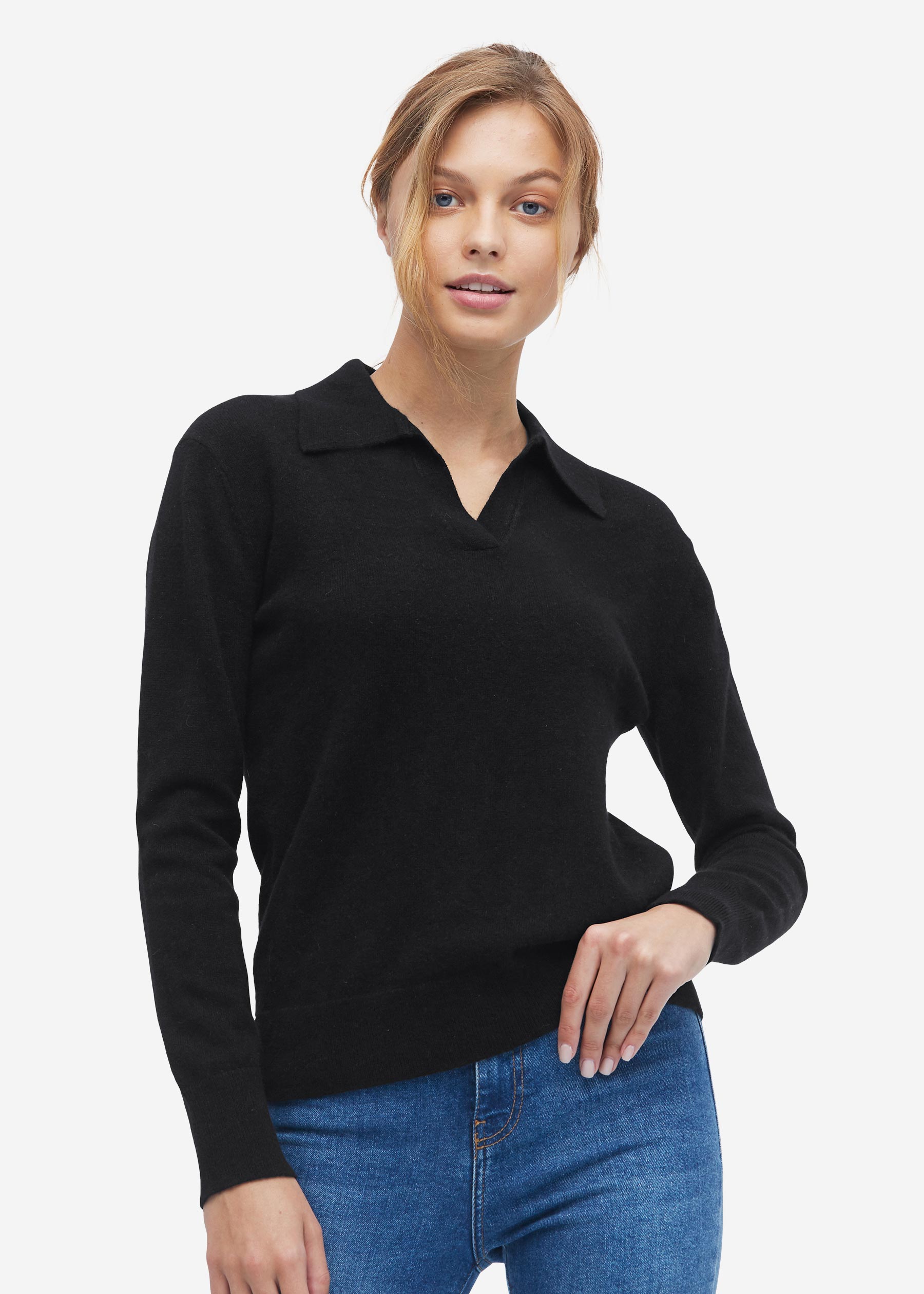 womens cashmere polo