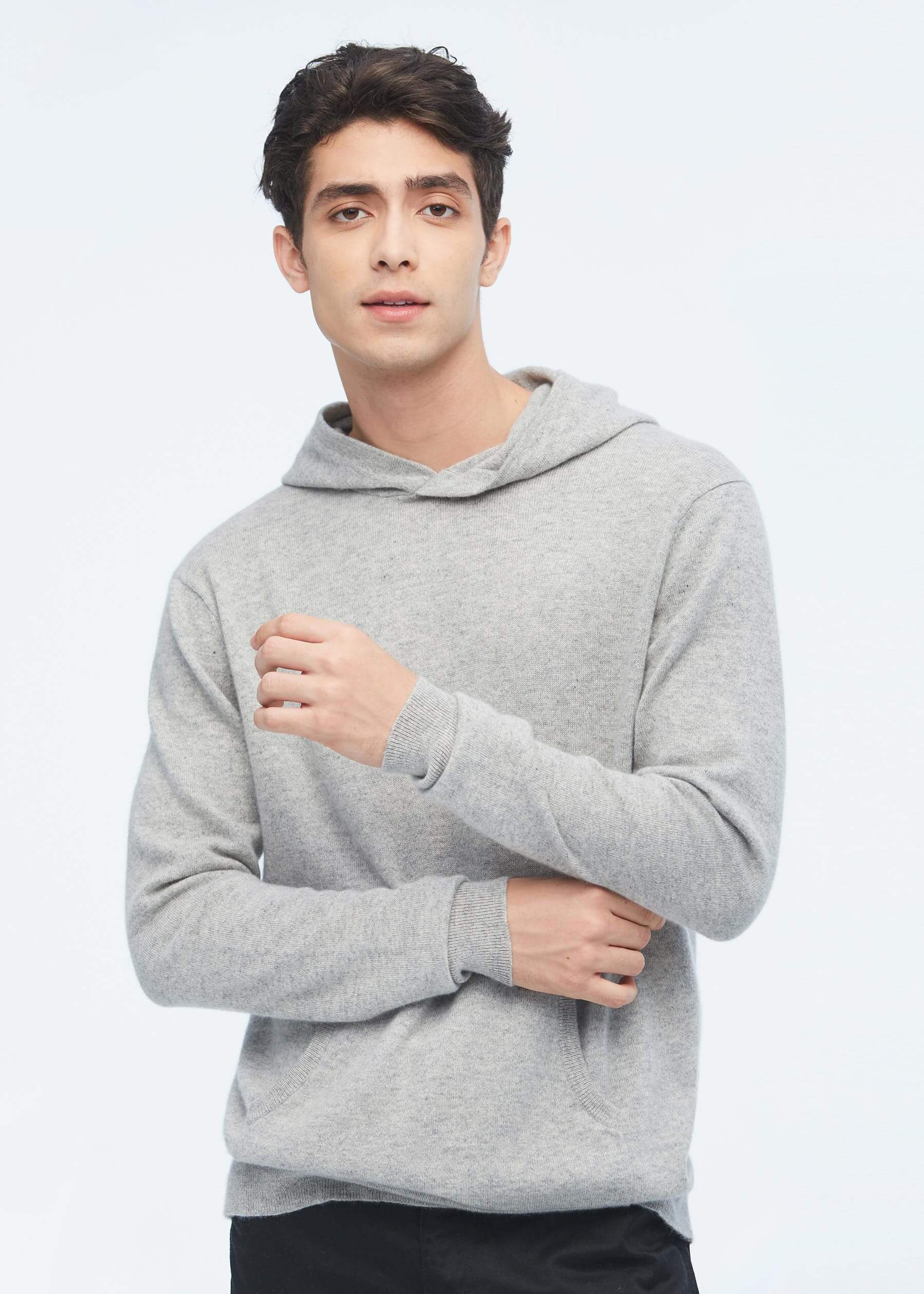 Pure Cashmere Hoodie For Men