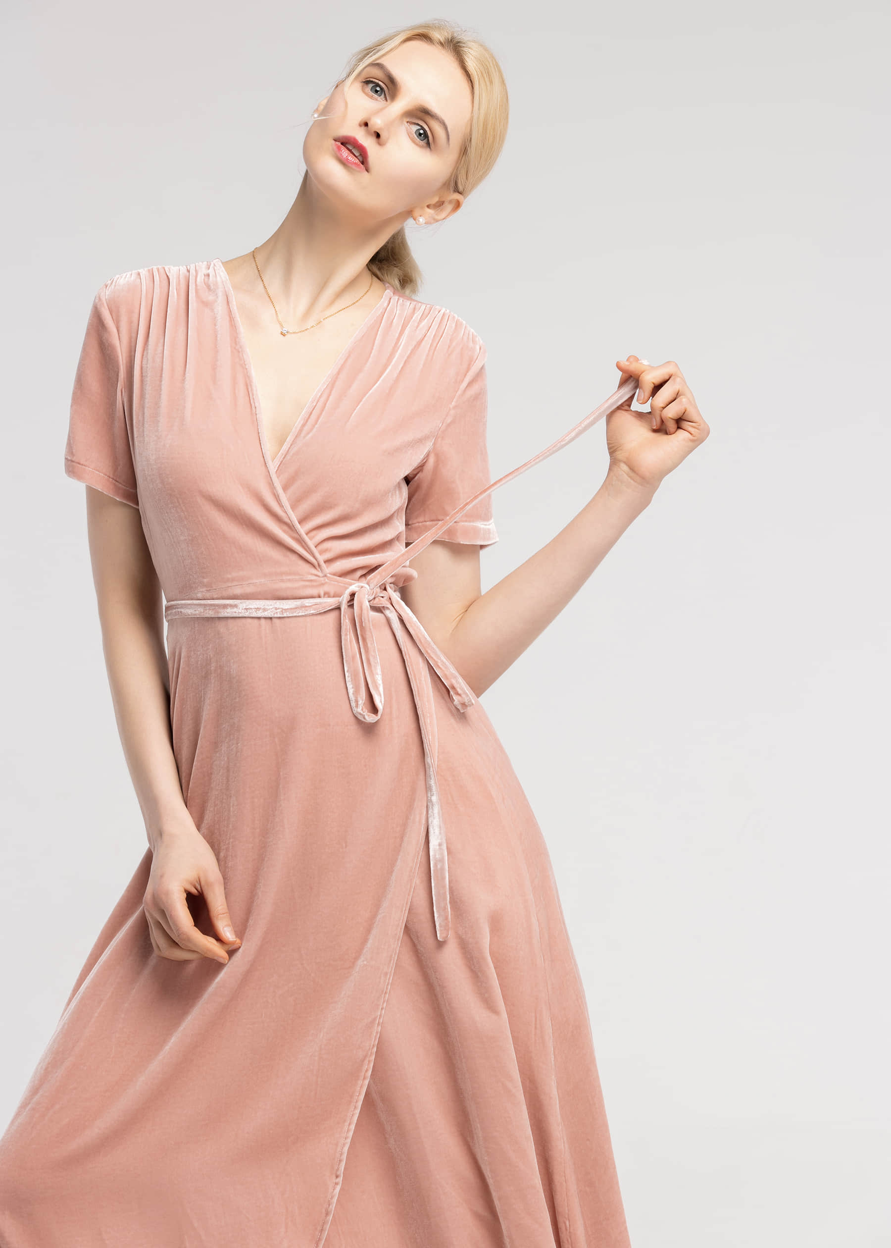 Silk online velvet dress