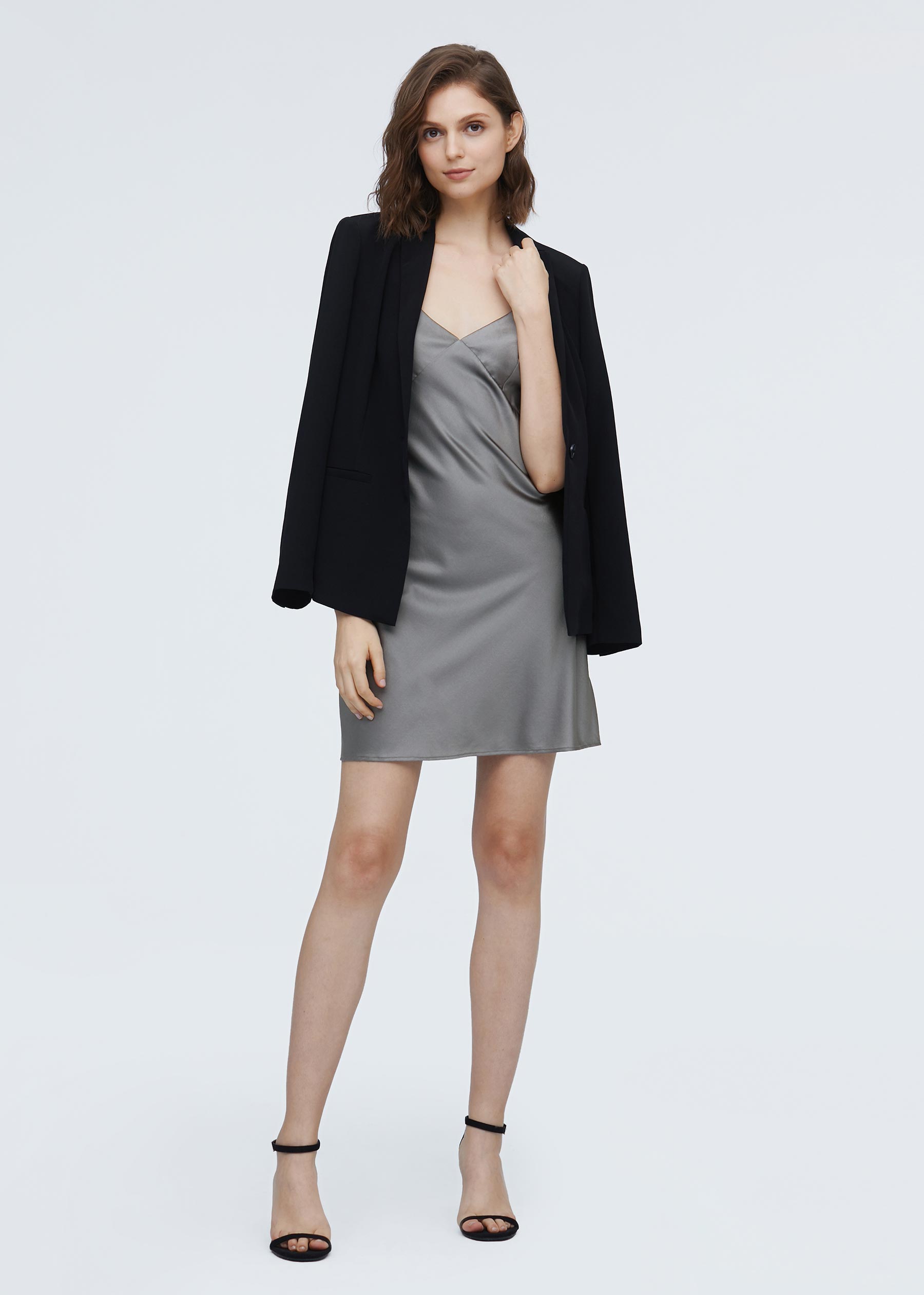 Elegant slip on sale dress