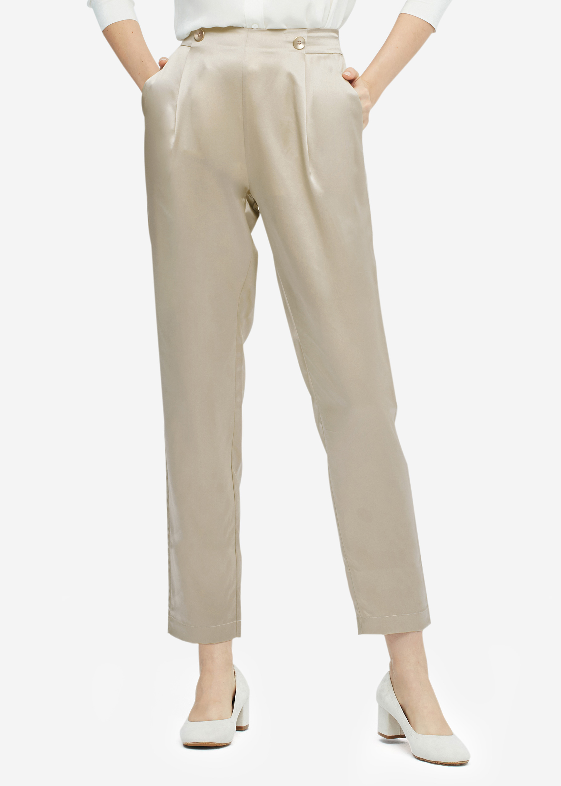 Lunya - Washable Silk High Rise Pant Set - Ethereal Green – SANNA