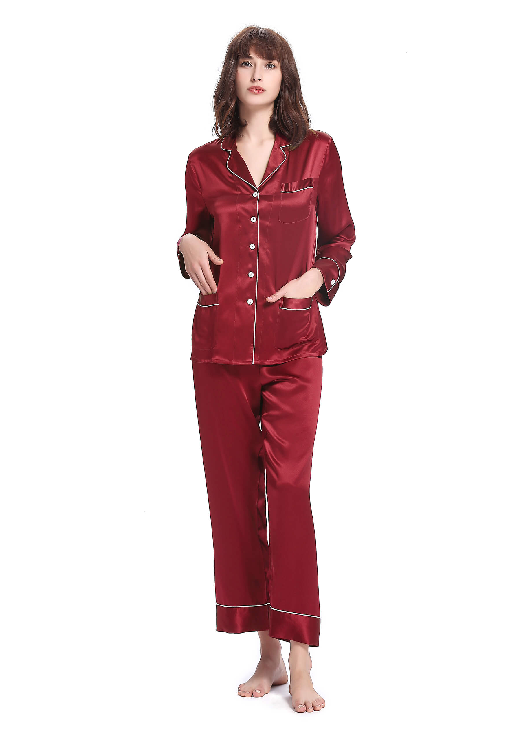Mooie zijden pyjama set vrouwen zijde Pj set cadeau voor haar voor om moeder te zijn mode, bruid gift Kleding Dameskleding Pyjamas & Badjassen Sets nacht dragen zijde Pj set Indiase kleding 