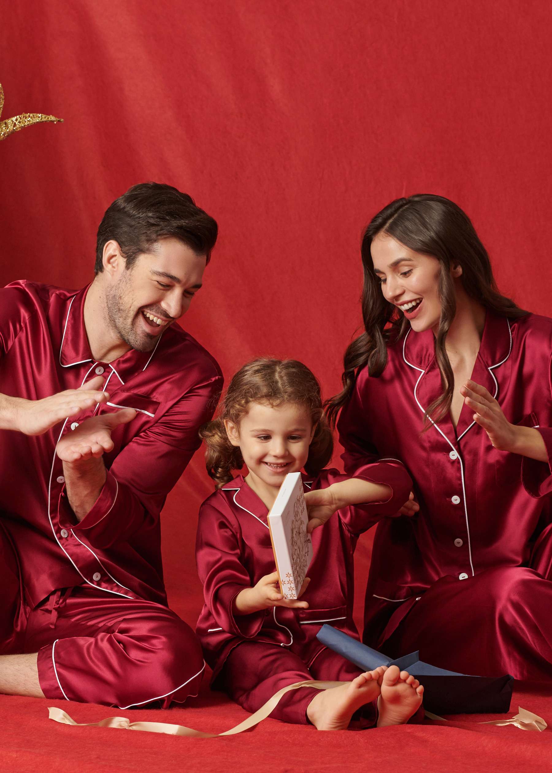 matching silk pajamas