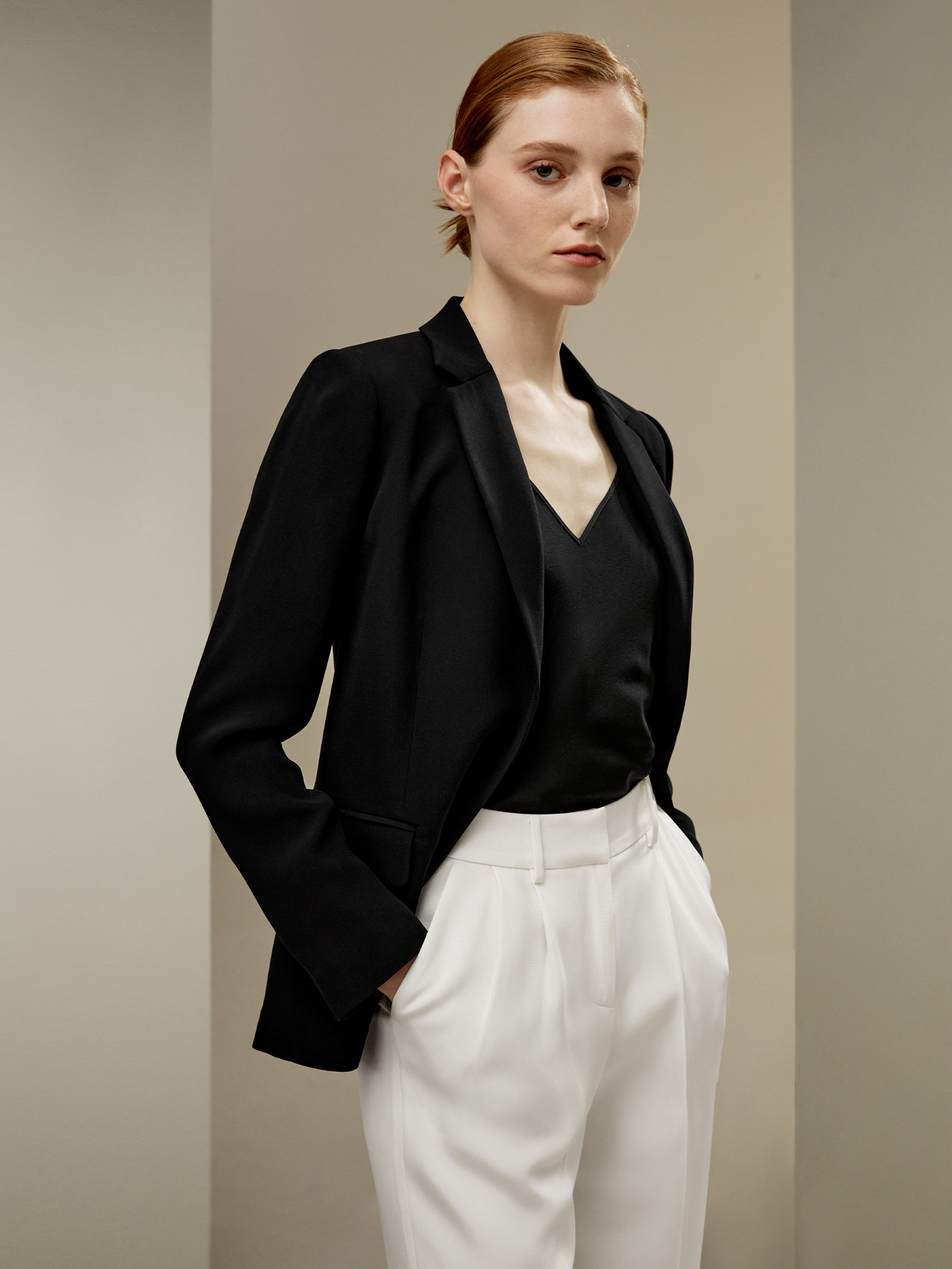 LILYSILK Veste En Soie Demi-Doublé, Cintré À La Taille Soie Crêpe De Chine Épais Convient À Toutes Les Saisons 34 - LILYSILK - Modalova