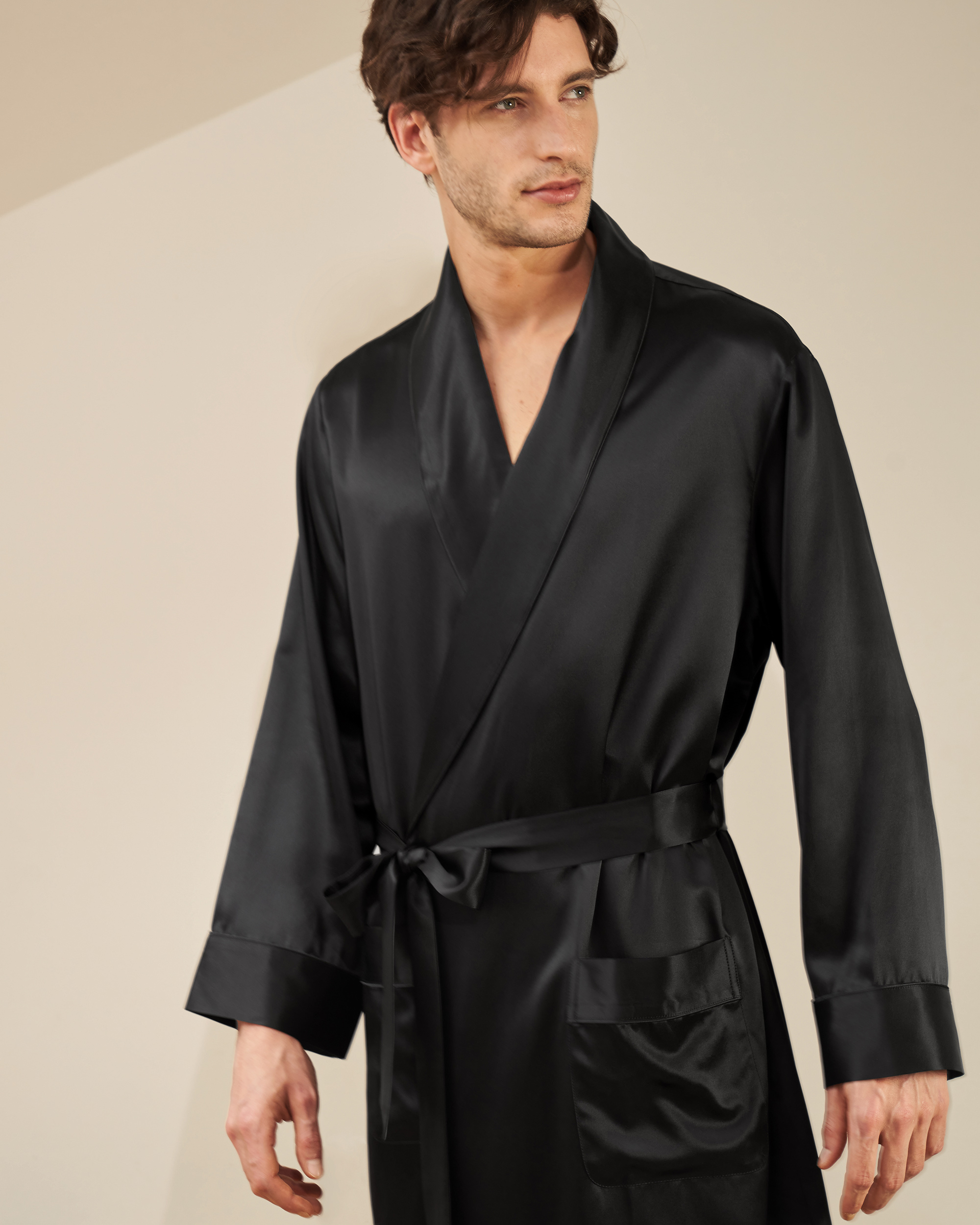 LILYSILK Peignoir Soie Personnalisé Mariage Bordure , Coupe Généreuse 100% Soie Naturelle Doux Pour La Peau Et Respirant XXL - LILYSILK - Modalova