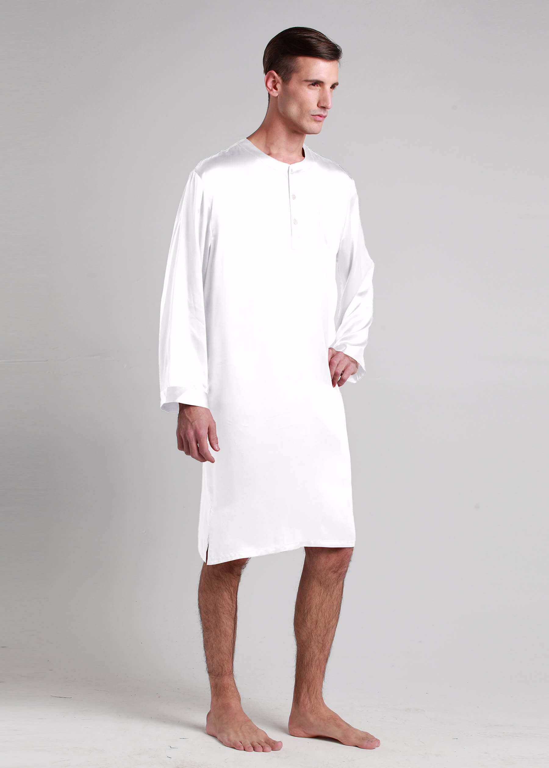 mens white nightshirt