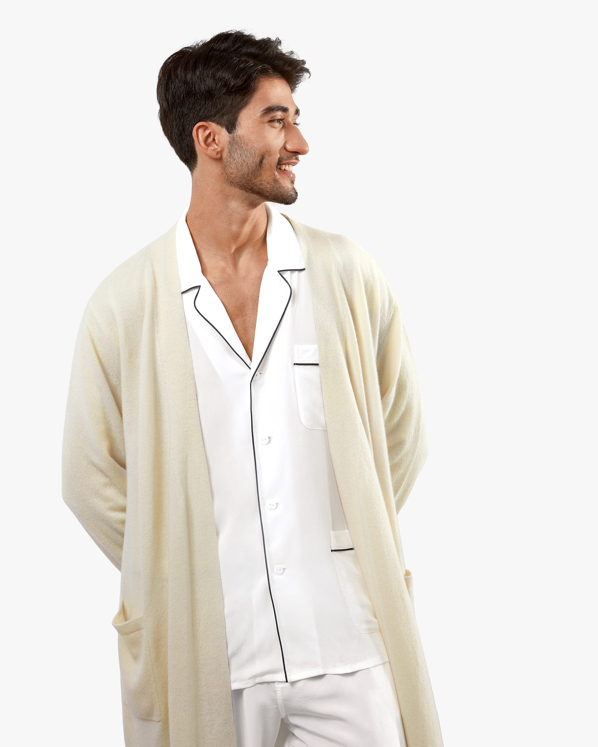 Uomo Robe | Luxury Men's Cashmere Bath Robe | SFERRA