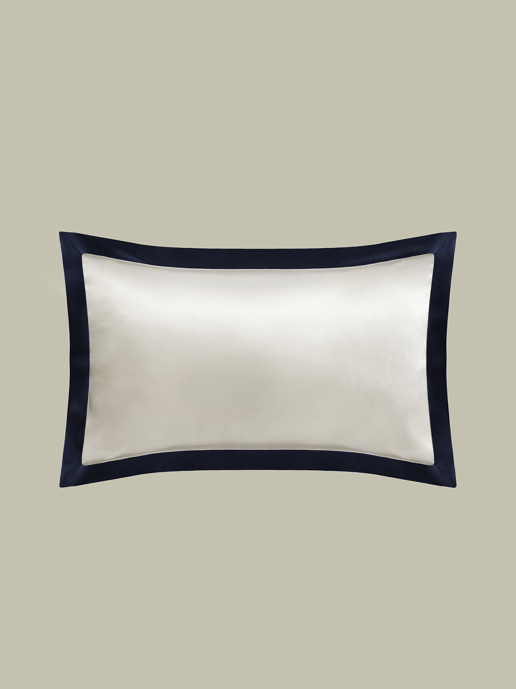 Navy Blue Oxford Envelope Silk Pillowcase