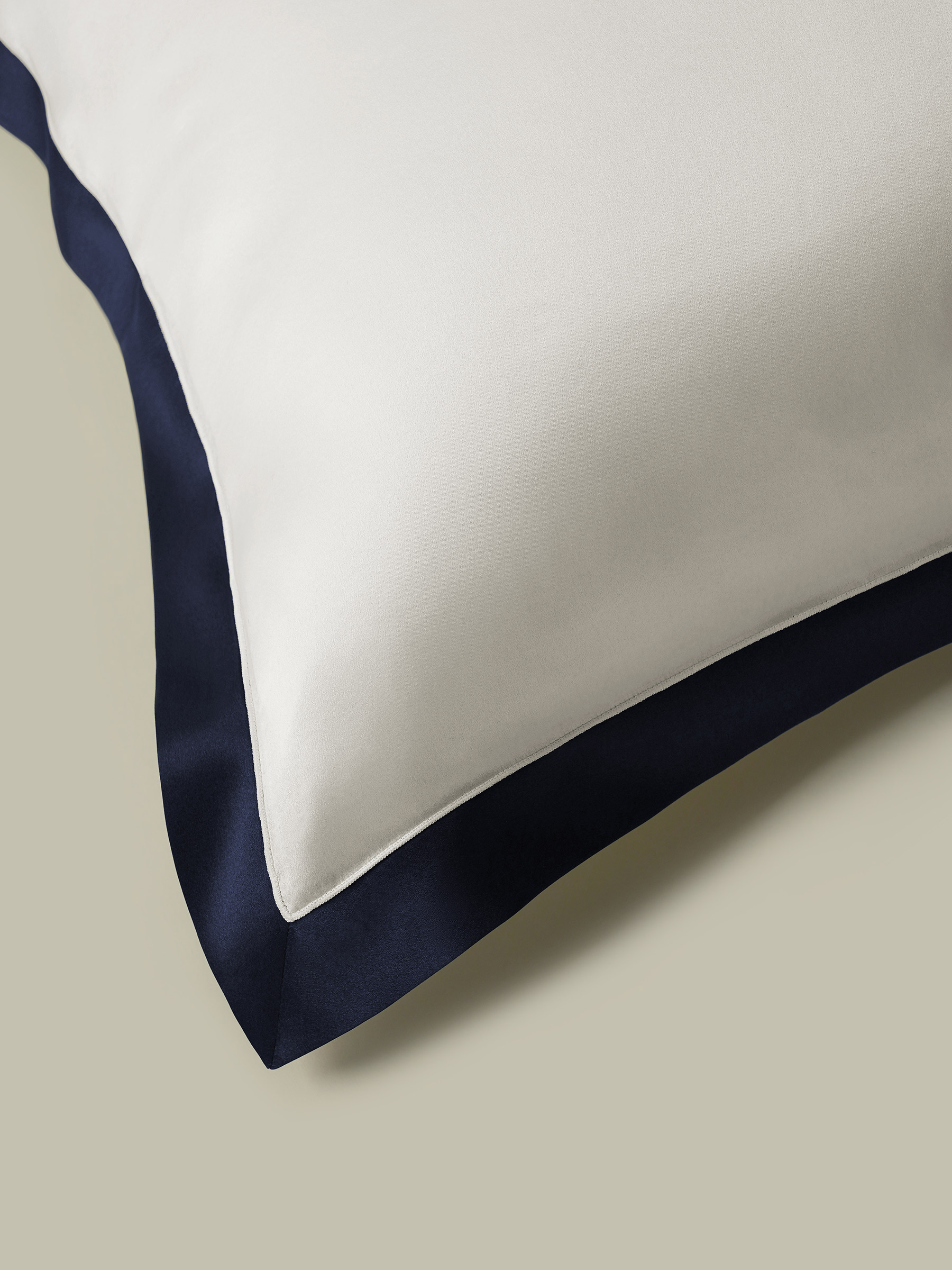 Navy Blue Oxford Envelope Silk Pillowcase
