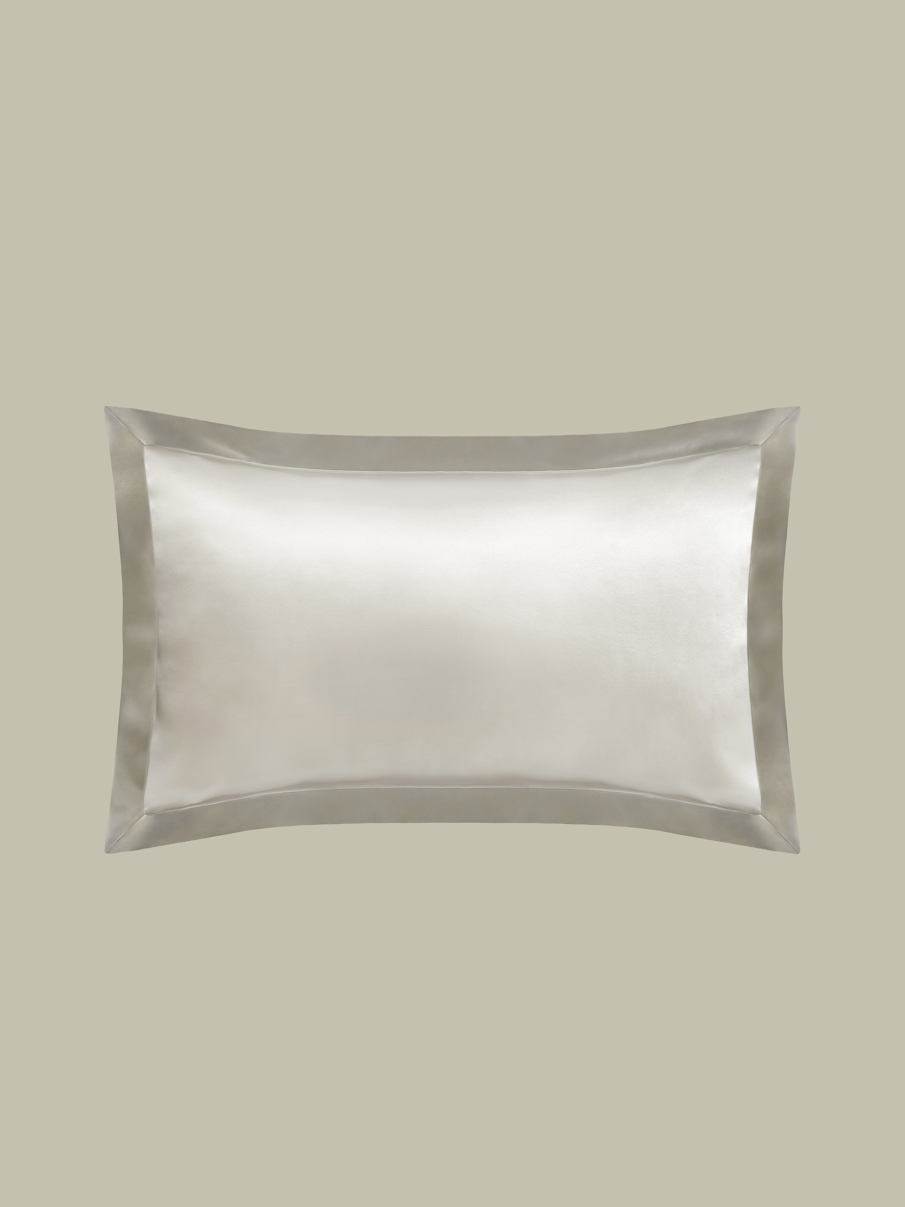 Pale-Gray Oxford Envelope Silk Pillowcase