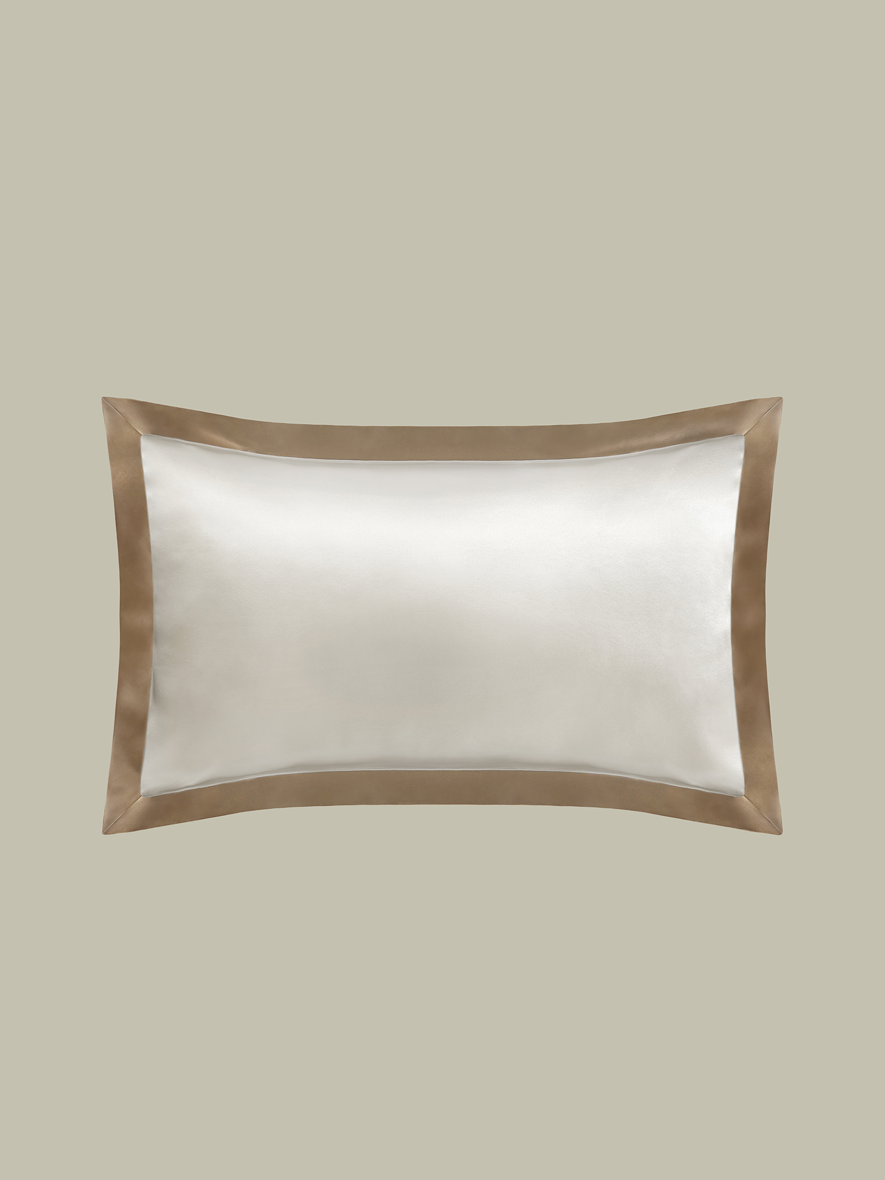 Taupe Oxford Envelope Silk Pillowcase