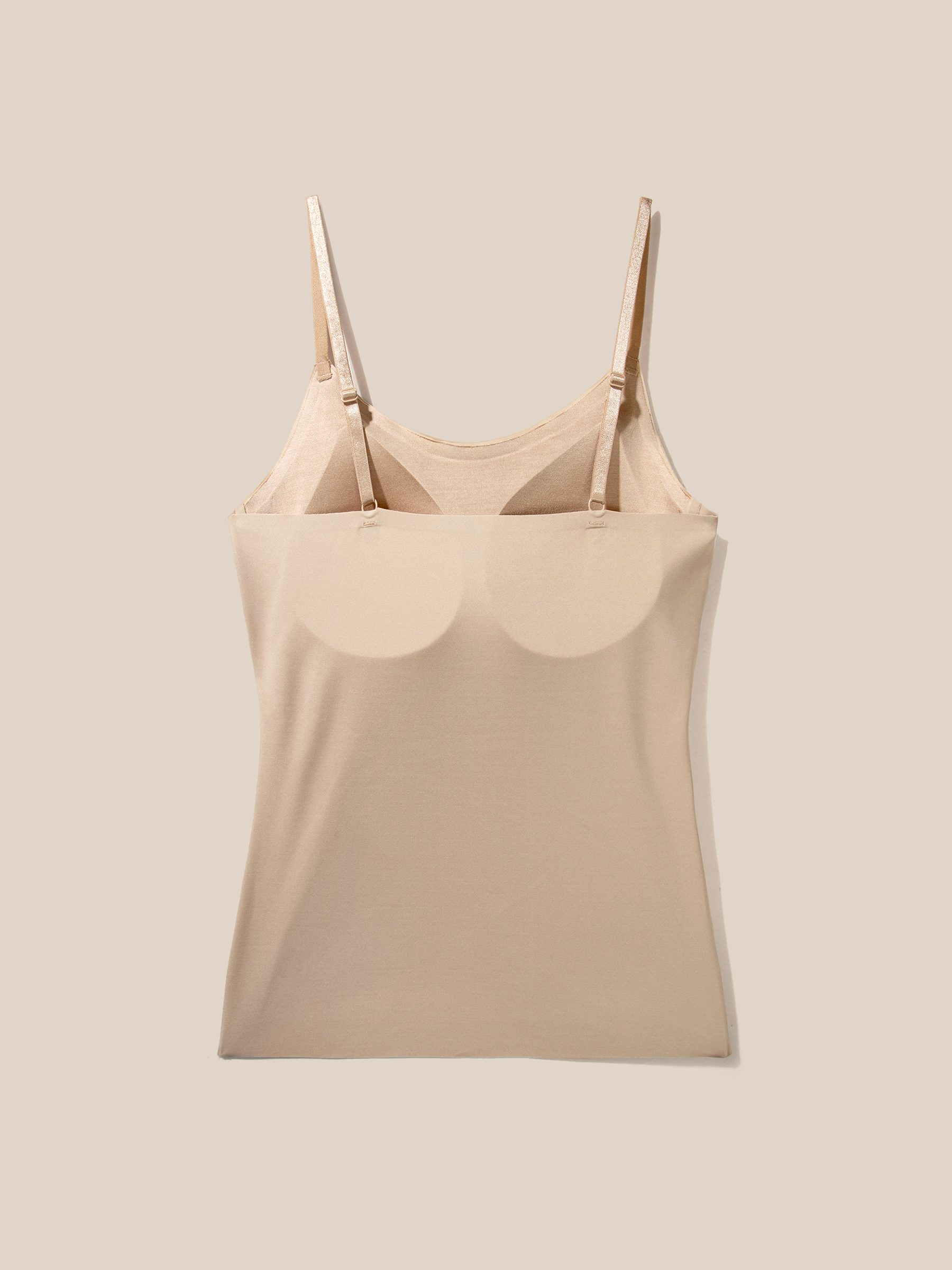 One-Size Silk Tank Top with Built-in Bra